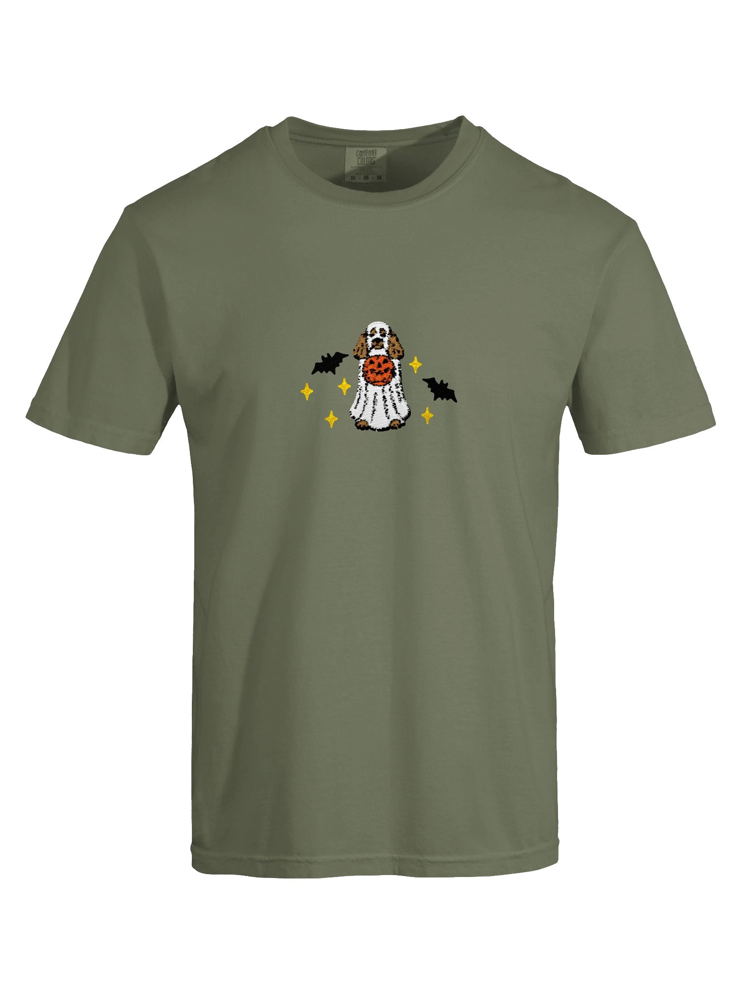 Halloween Standard Poodle(Tan) Embroidered T-Shirt product image (13)