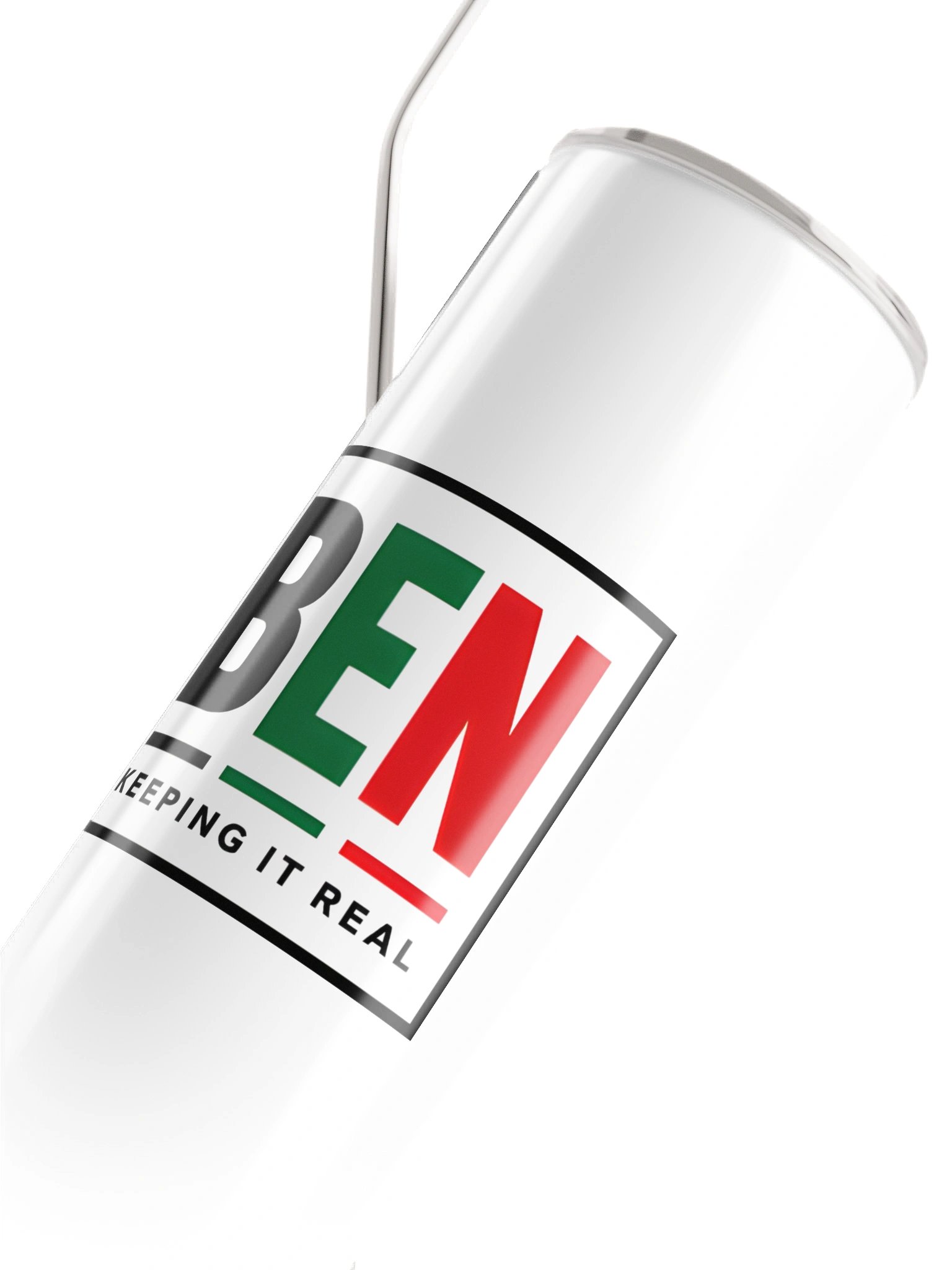 BEN “Keeping It Real” White Tumbler product image (4)