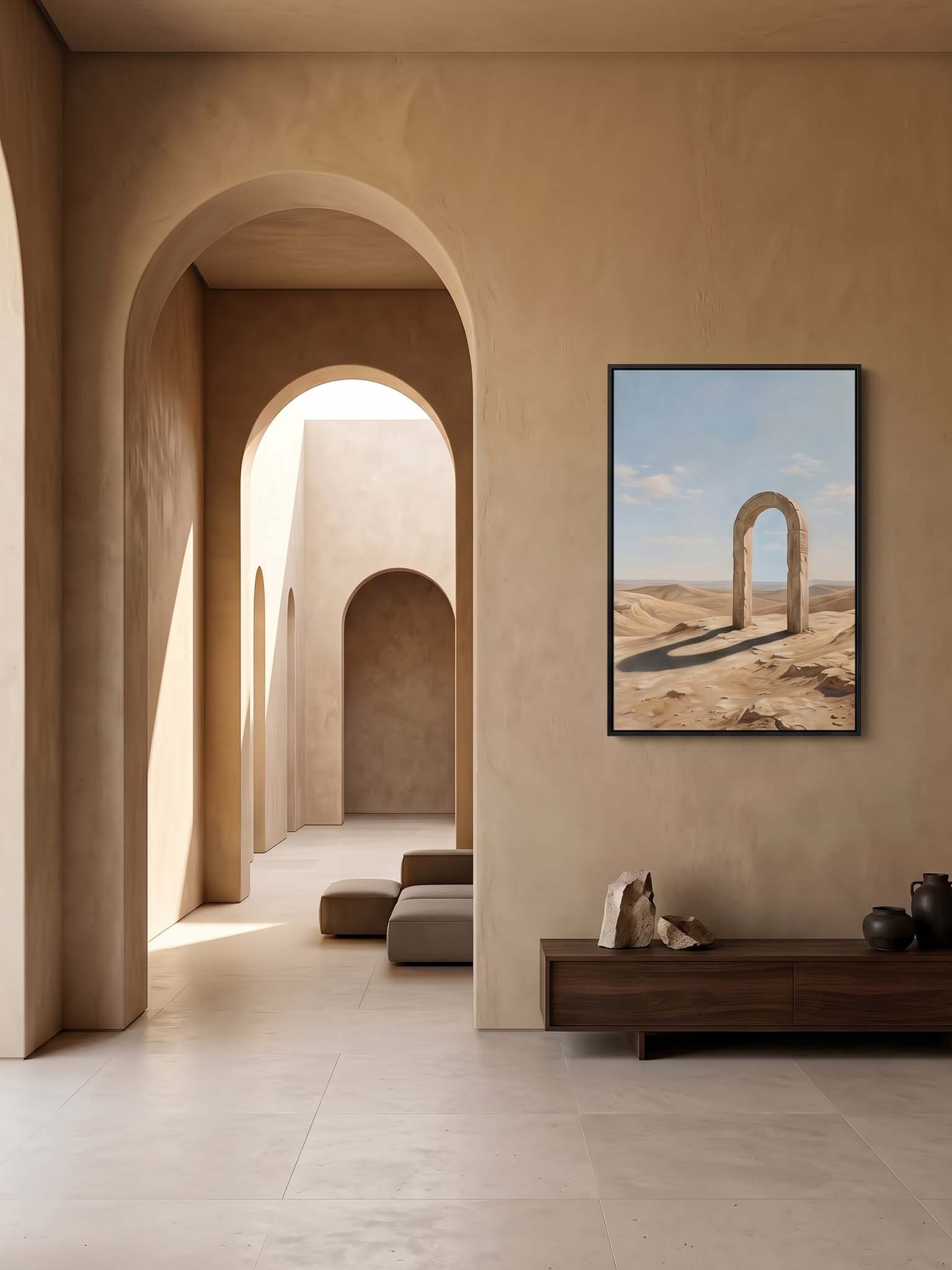 The Impossible Door - Surrealist Desert Landscape Wall Art product image (4)