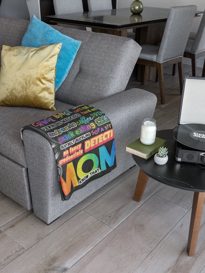 True Crime Mom Blanket Gift Cozy Throw product image (1)