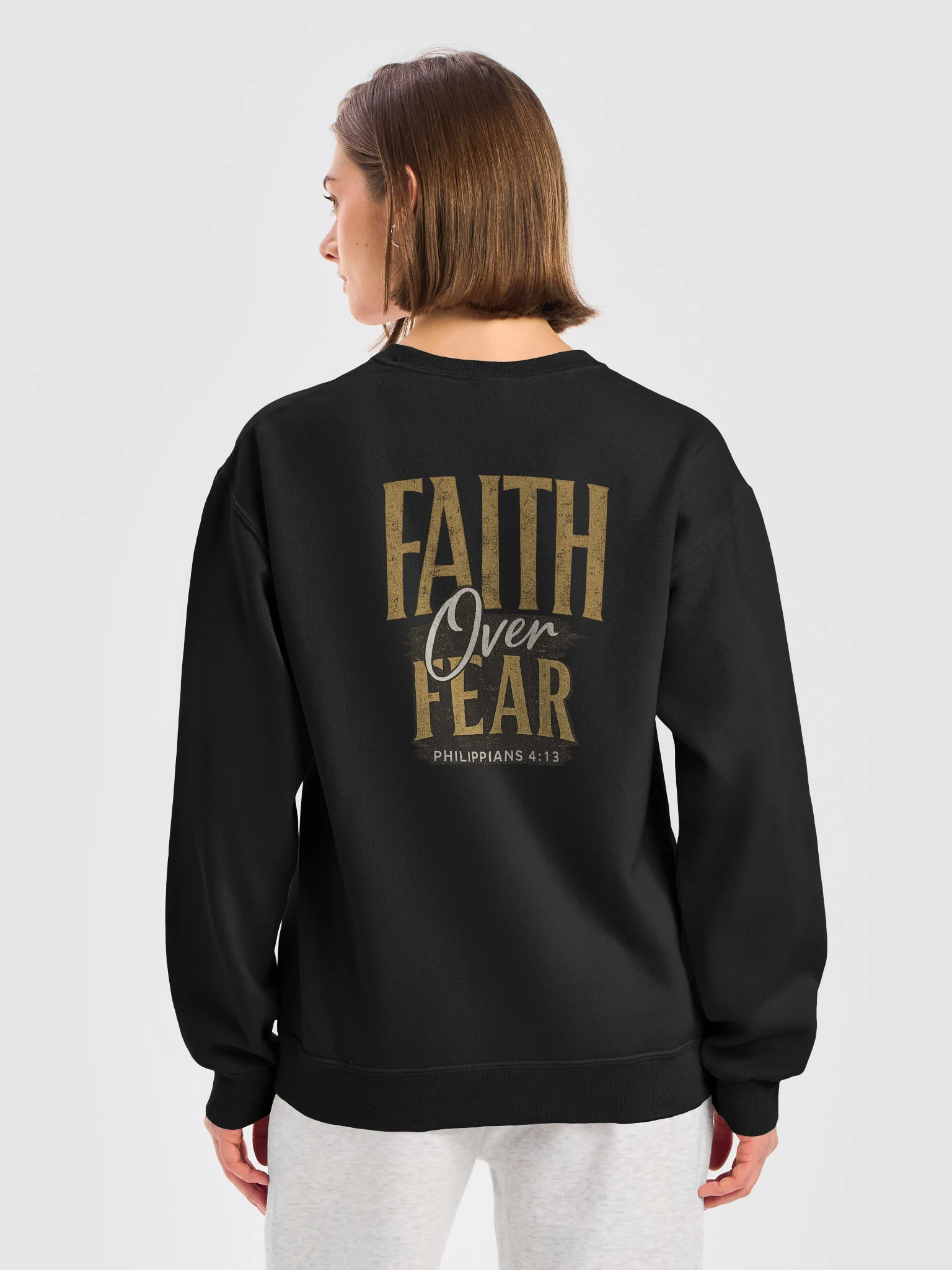 Faith Over Fear Crewneck (Back) product image (1)