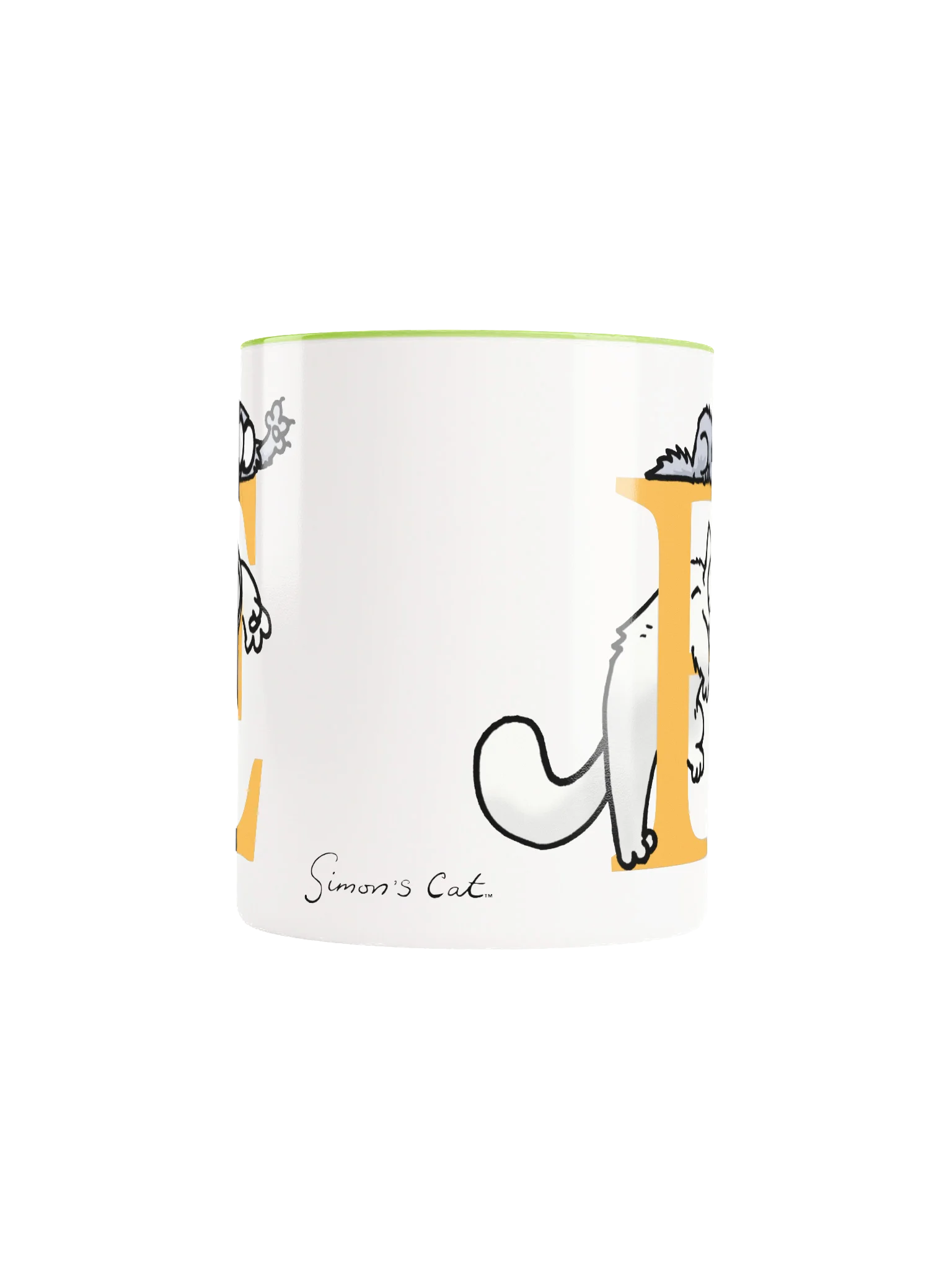 Cat Monogram Mug - E product image (6)