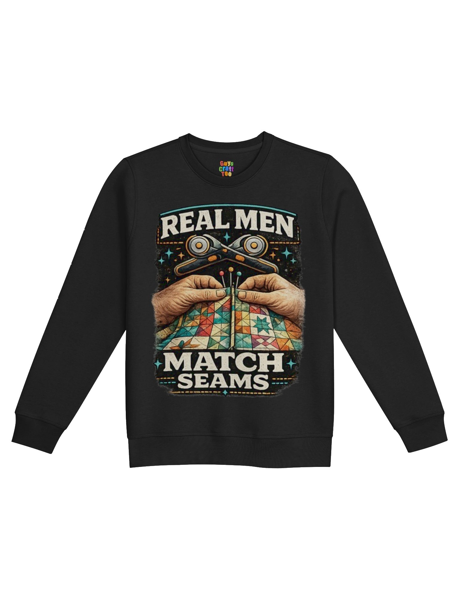 REAL MEN Match Seams Quilter Sweatshirt product image (1)