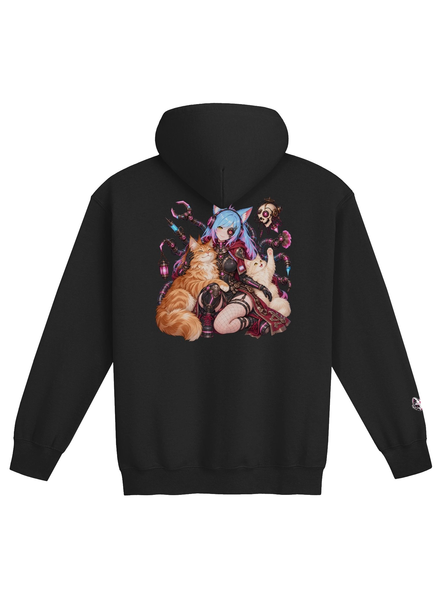 Kitsu-chan & Cats Hoodie product image (2)