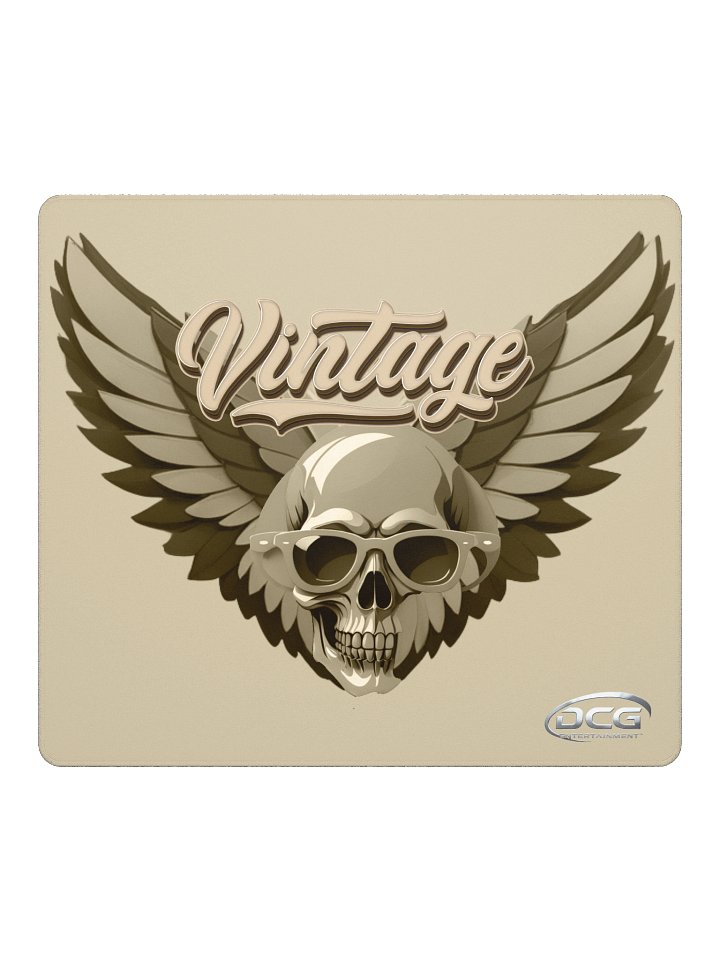 Vintage Skull Wings Gaming Mouse Pad product image (2)