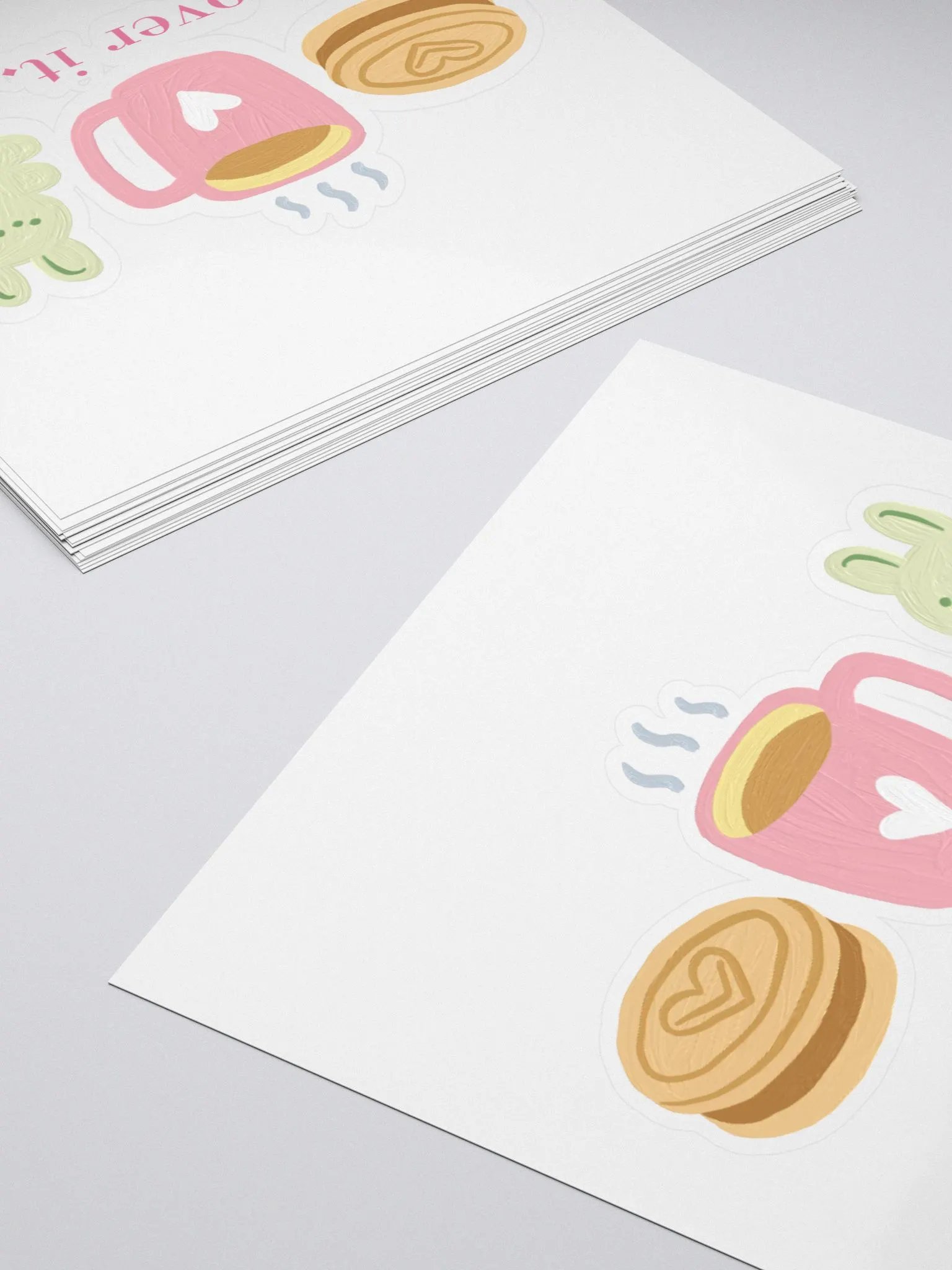 Over It, Cookie Coffee Bunny Sticker product image (10)