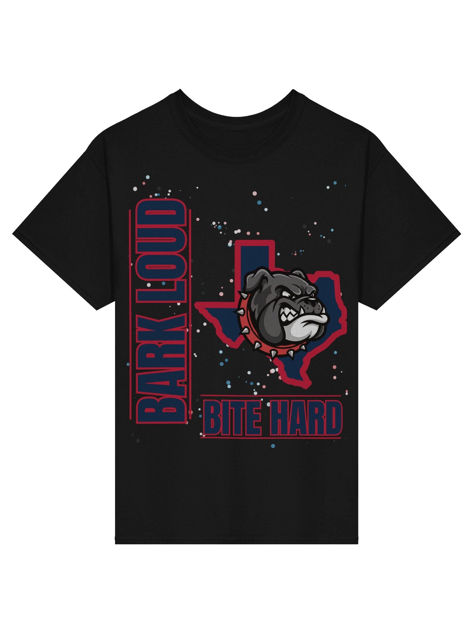 Bark Loud Spirit Tee - Red on Blue [READ DESCRIPTION FOR CUSTOMIZATION] product image (5)