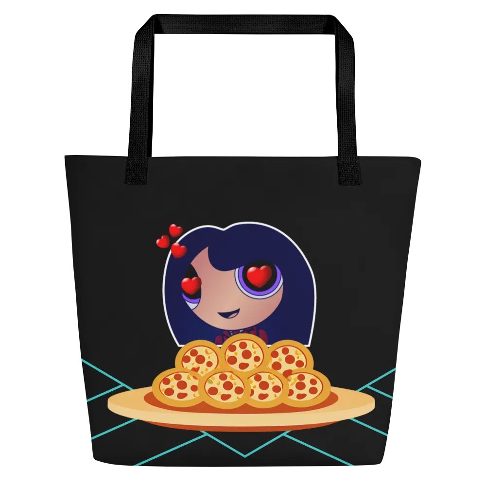 Pizza Love Tote Bag - Black product image (1)