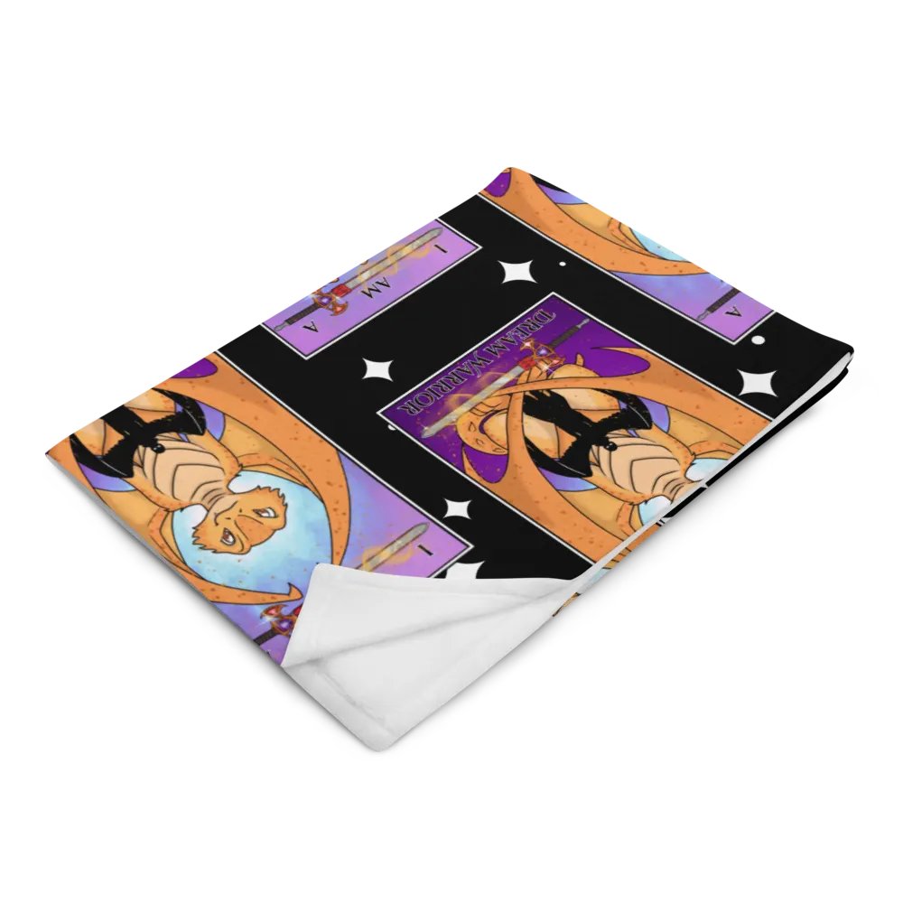Day of the Dragon "Strength" Tarot Card Throw Blanket product image (2)