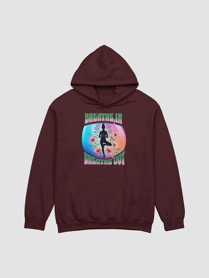 Breathe In Breathe Out Yoga Zen Floral Breathe Classic Hoodie product image (9)