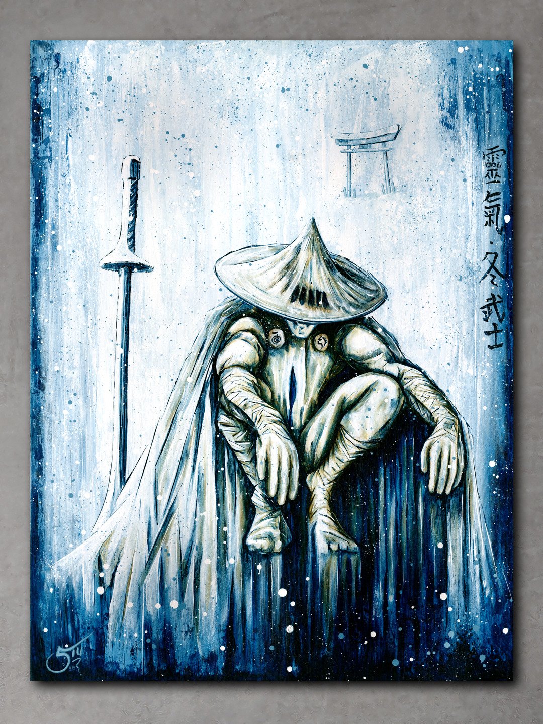 The Winter Warrior Waits - Original Painting product image (1)