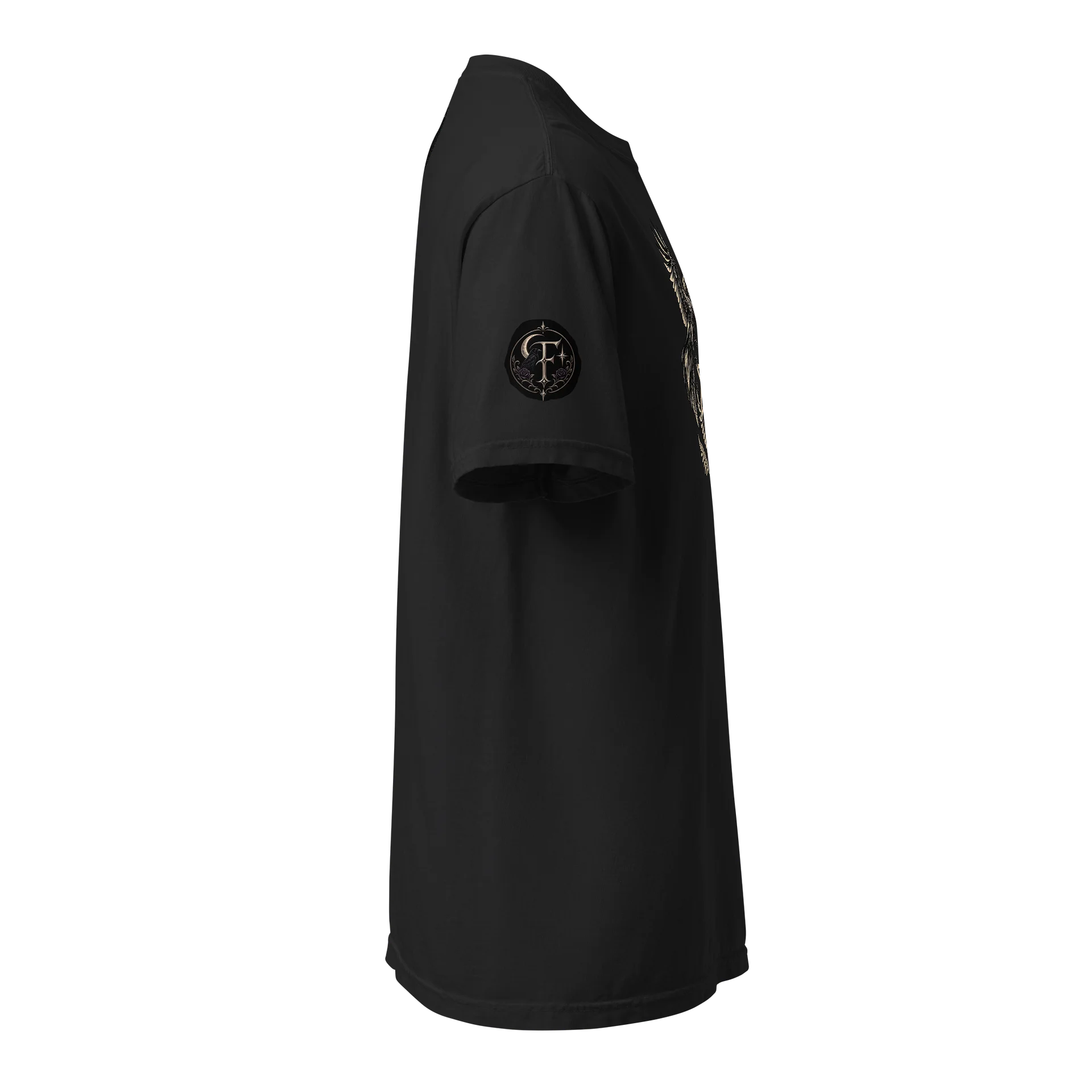 Raven Circle Pentagram — Luxury Gothic Occult Streetwear Tee product image (3)