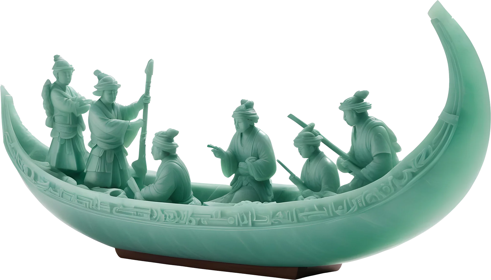Jade Signature – Historical Jade Boat Sculpture PNG product image (1)
