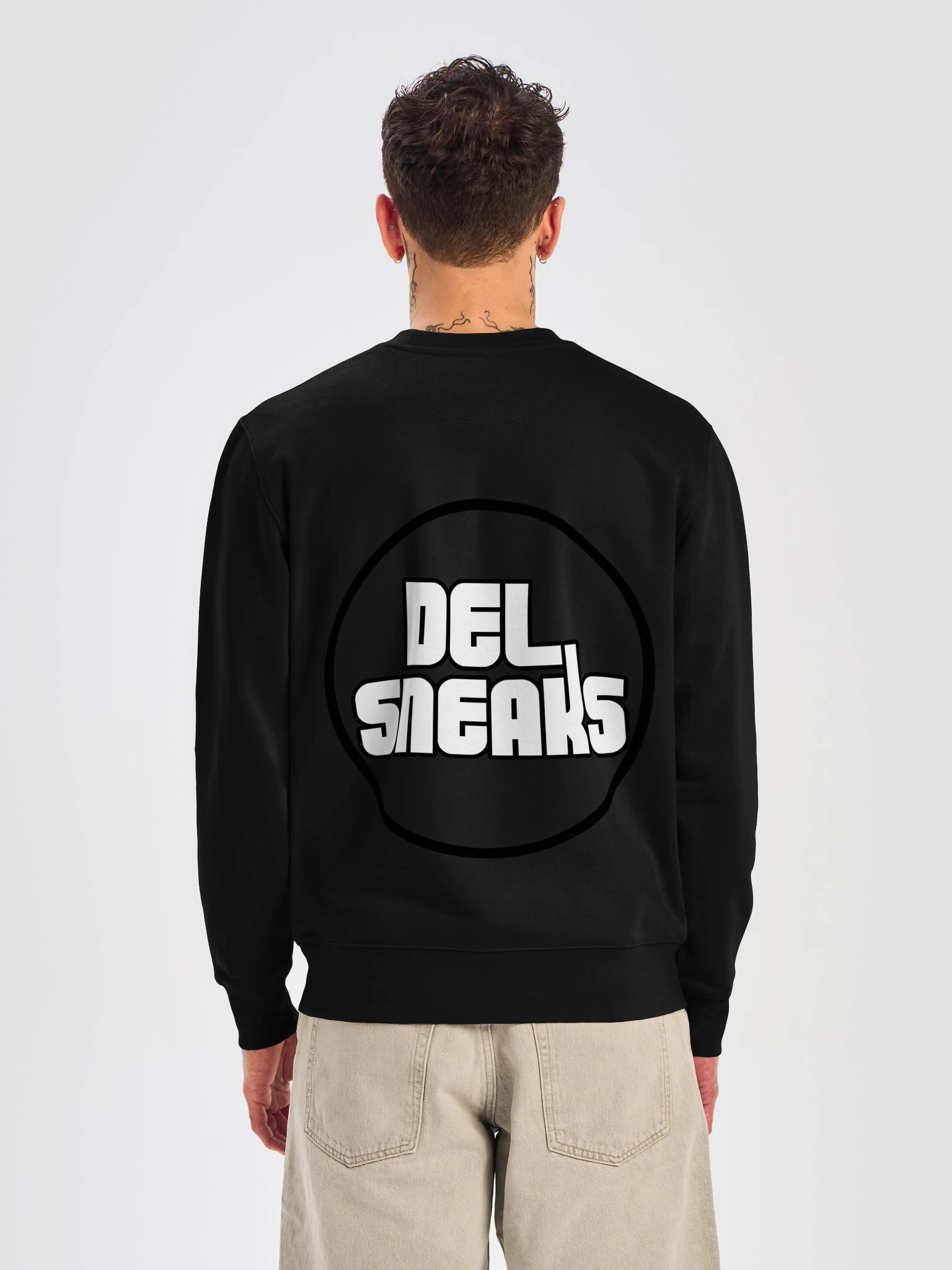 F&B Circular Logo Crew Neck Sweatshirt Black product image (6)