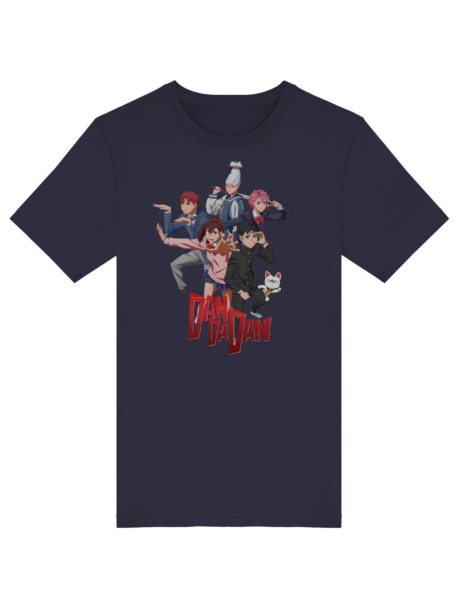 Dandadan T-Shirt – Full Crew Pose Anime Tee (NAVY) product image (5)