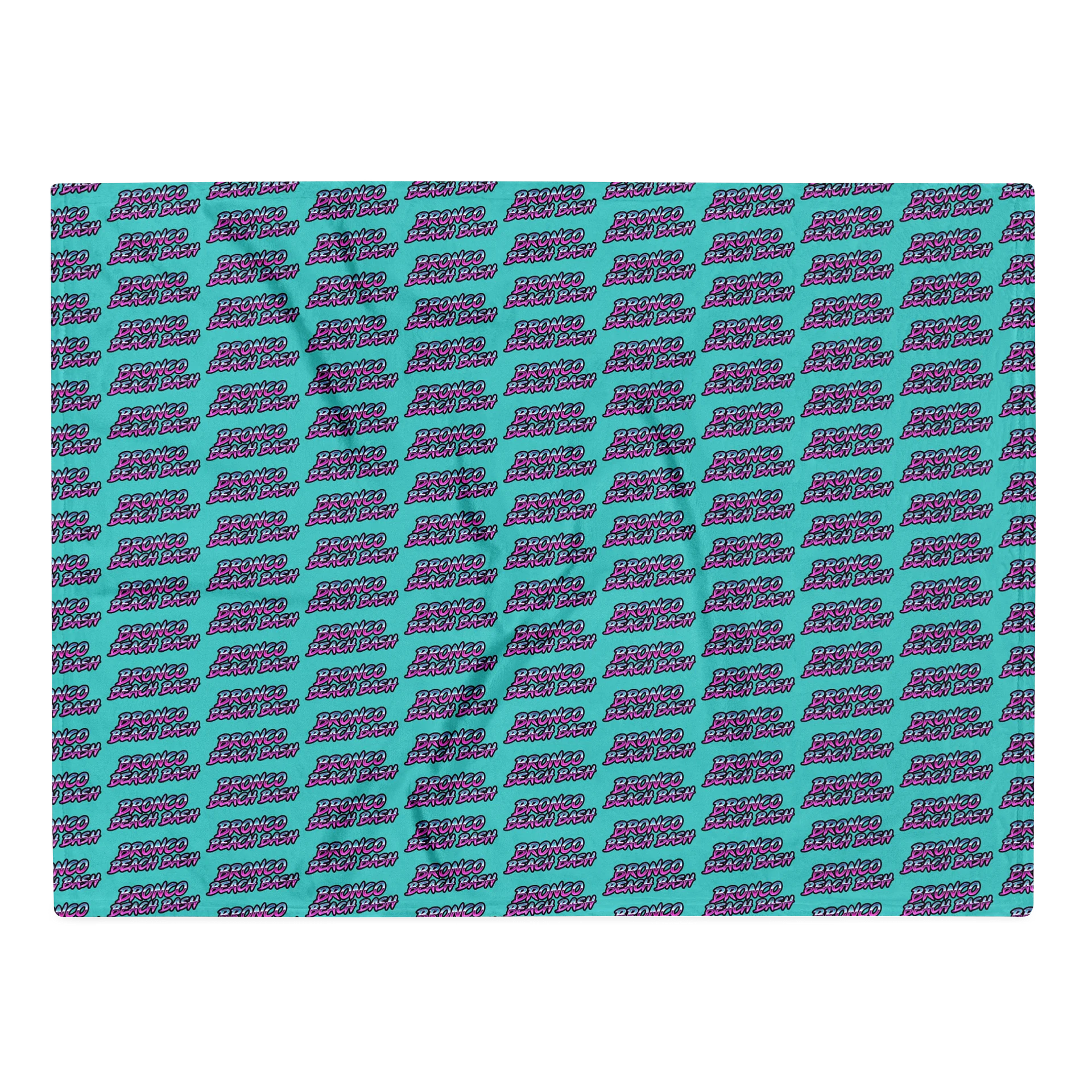 2026 Bronco Beach Bash OBX / Destination Bigfoot Bronco Collab Throw Blanket Dark Turquiose (Multiple Sizes Available) product image (2)