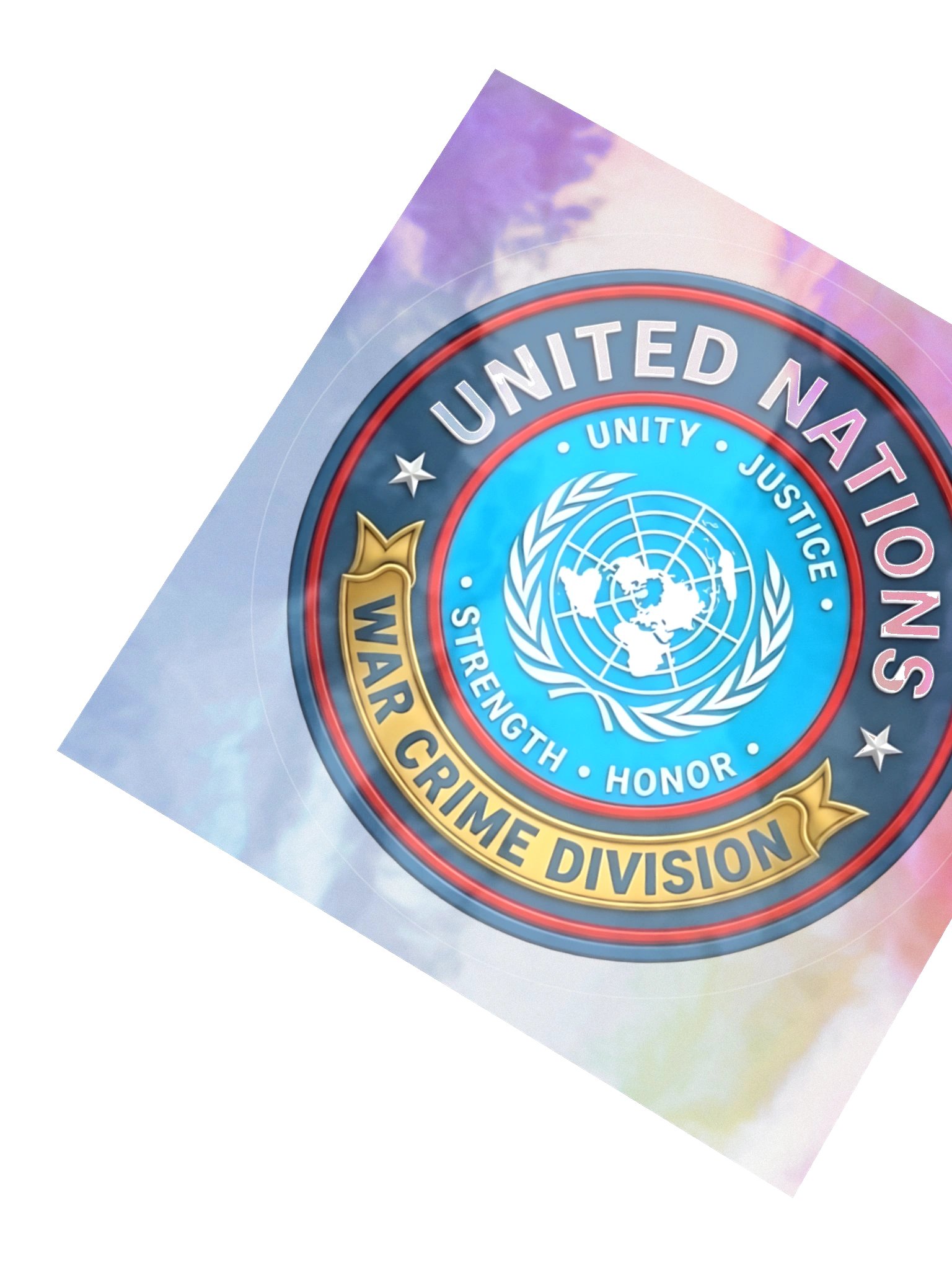 United Nations War Crime Division Holograhic Sticker product image (2)