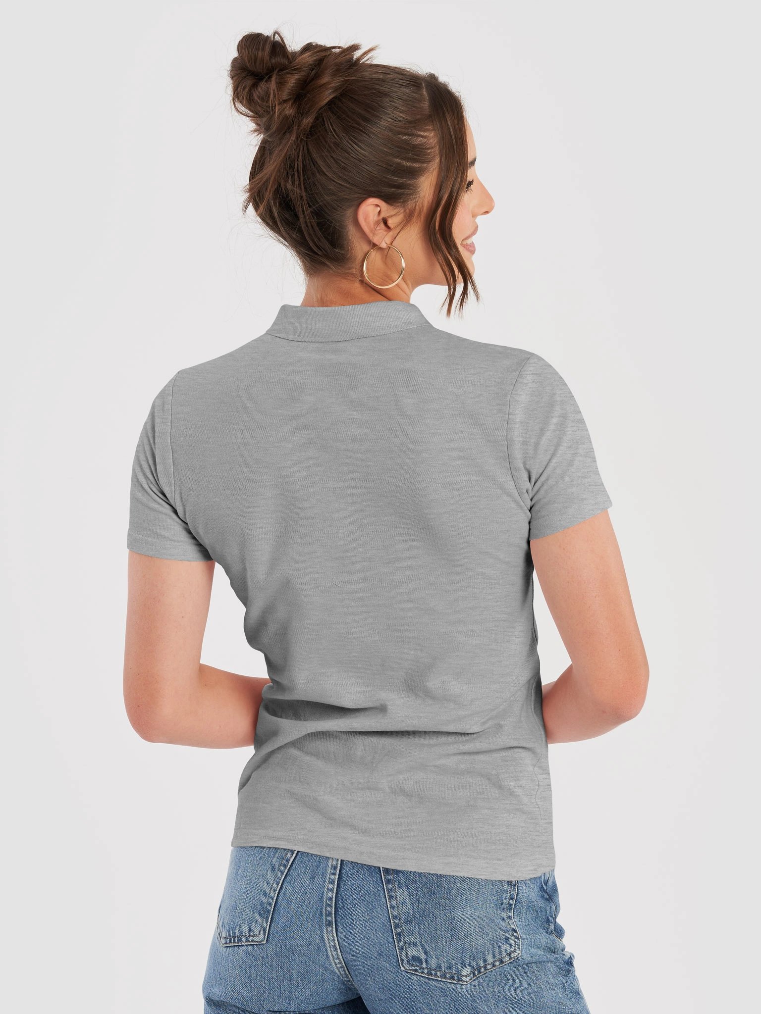 Feminine Polo - Light with Black Embroidered Stages Logo product image (4)