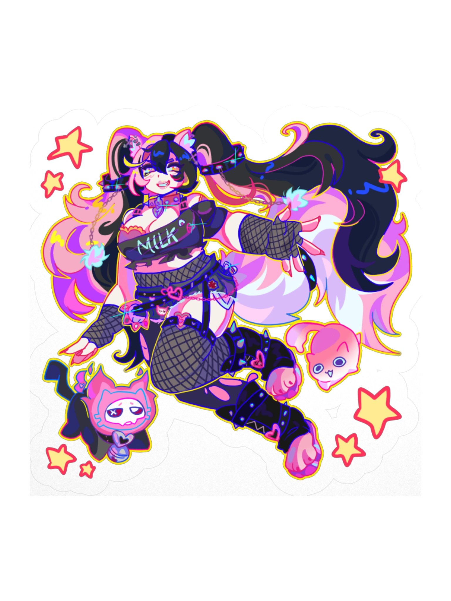 CHAOS KITTY CREW STICKER product image (2)