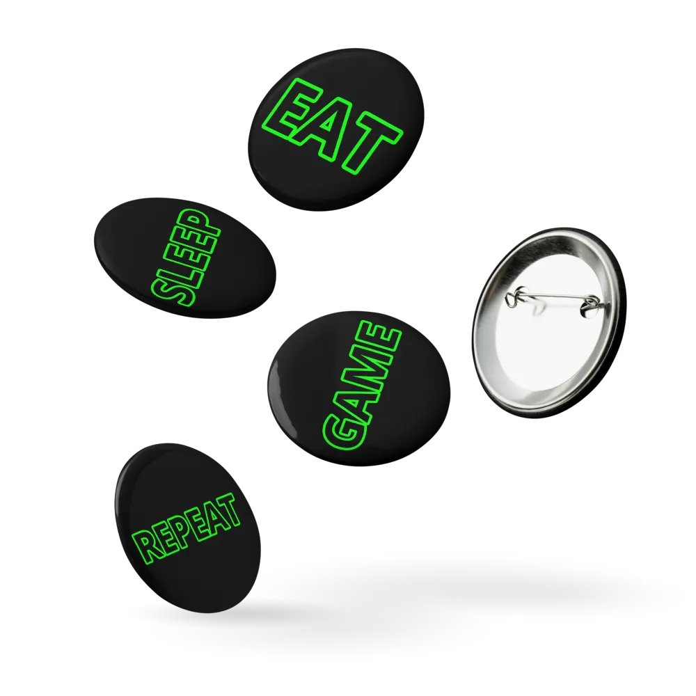 Eat, sleep, game, repeat pins product image (5)
