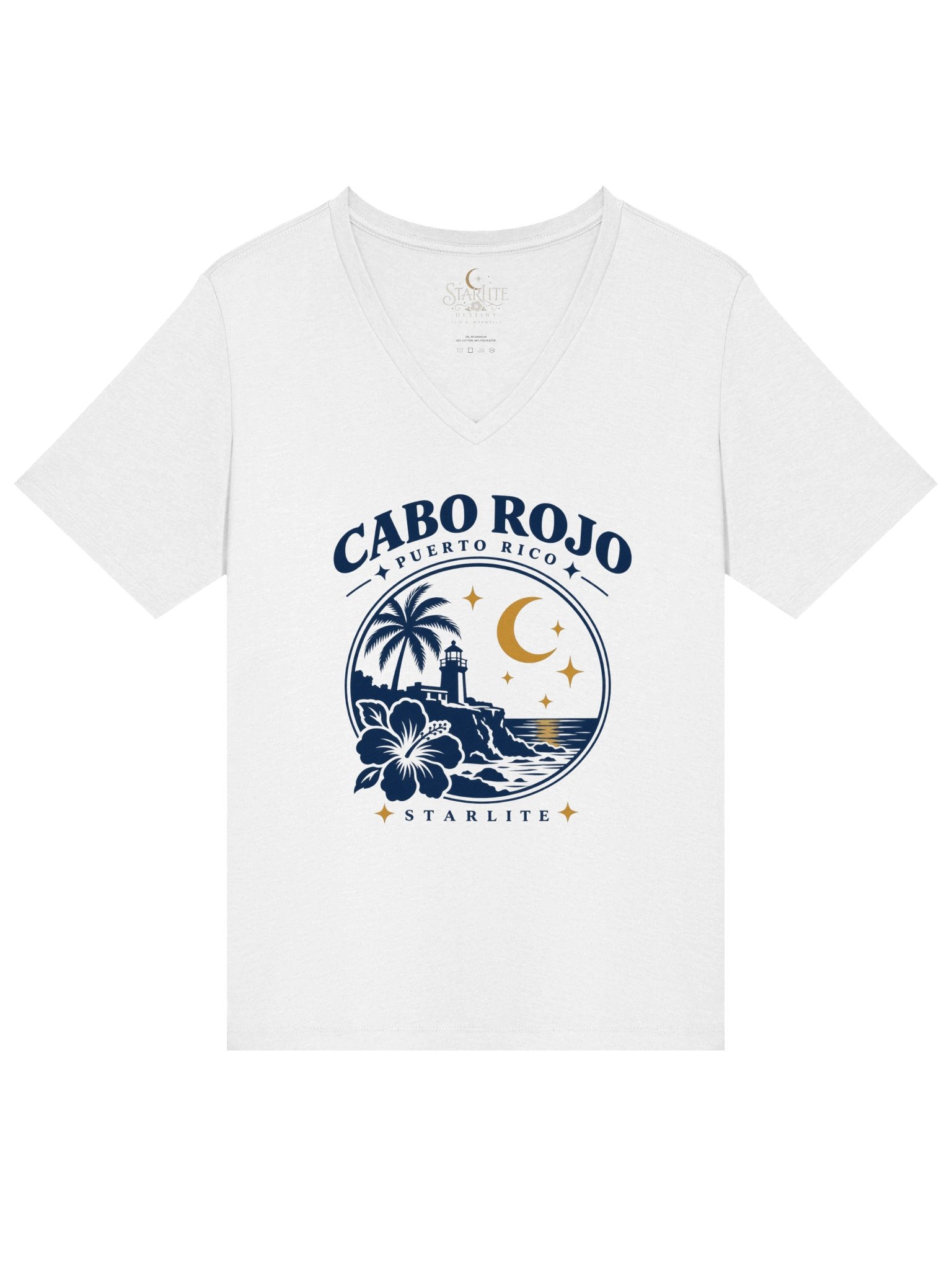 Cabo Rojo, Puerto Rico — Starlite V-Neck Tee product image (1)
