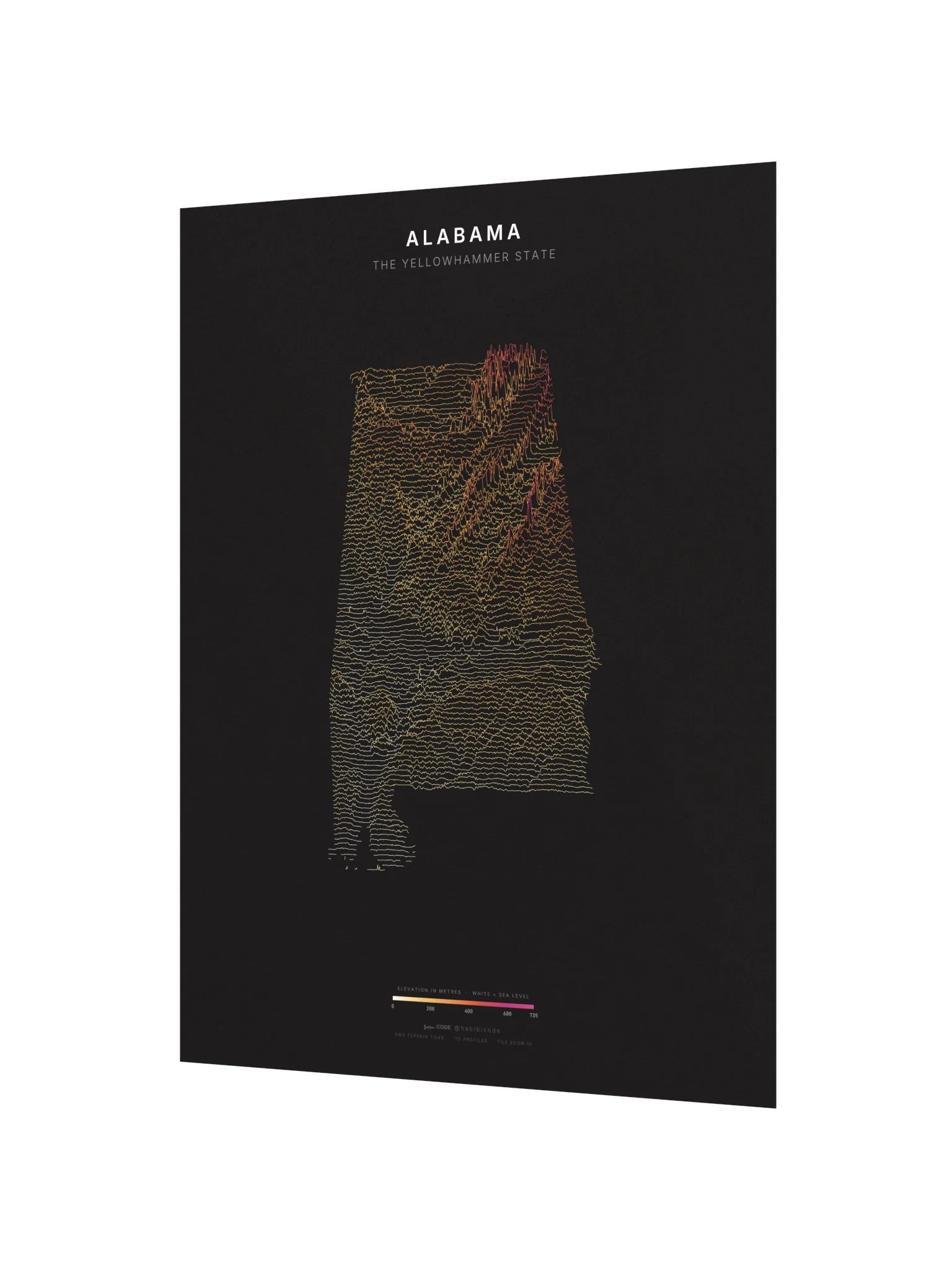 Ridgeline Poster - Alabama product image (2)