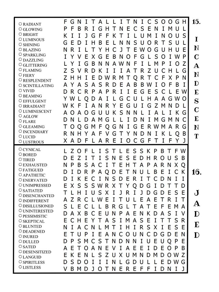 Fun for Everyone Synonym Word Search: 100+ Word Search Puzzles for Seniors, Adults, Teens, & Kids (PDF) product image (2)