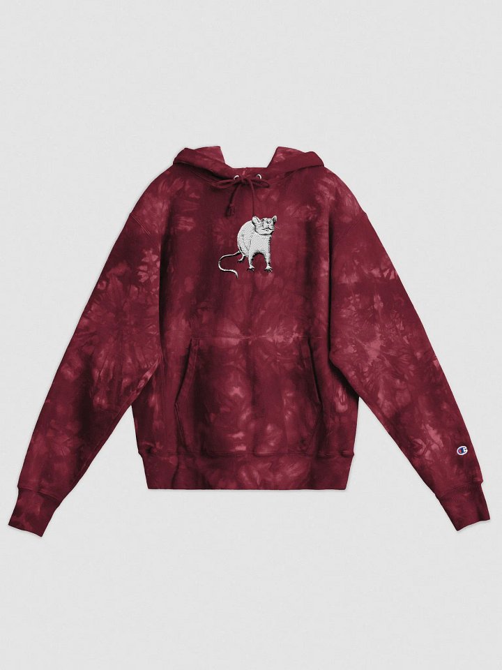Hint of rat tie dyed hoody product image (5)