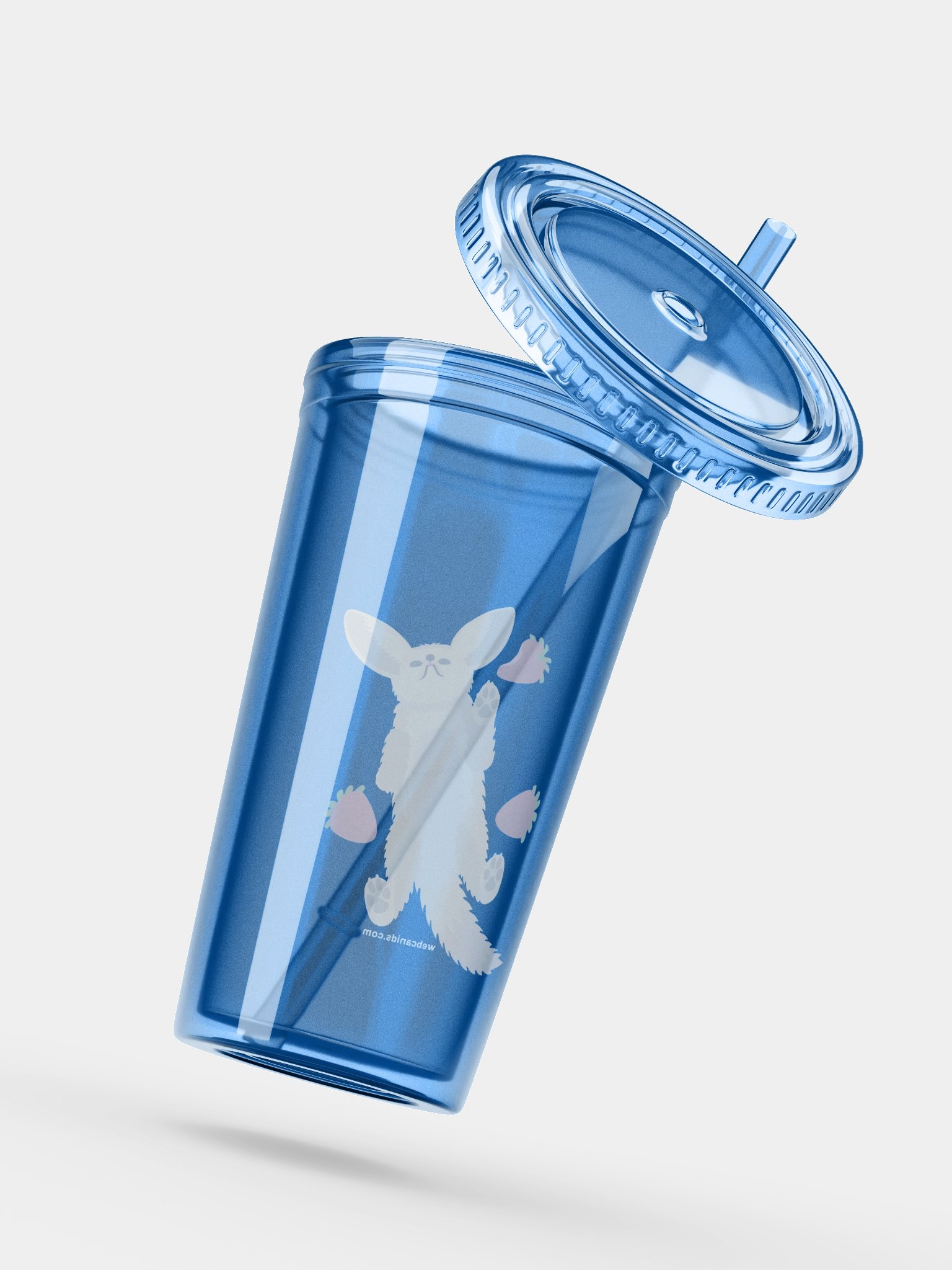 Strawberry Fennec Transparent Tumbler product image (5)