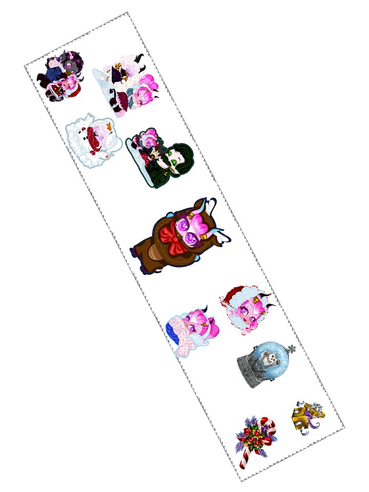 Long Holiday sticker sheet product image (2)
