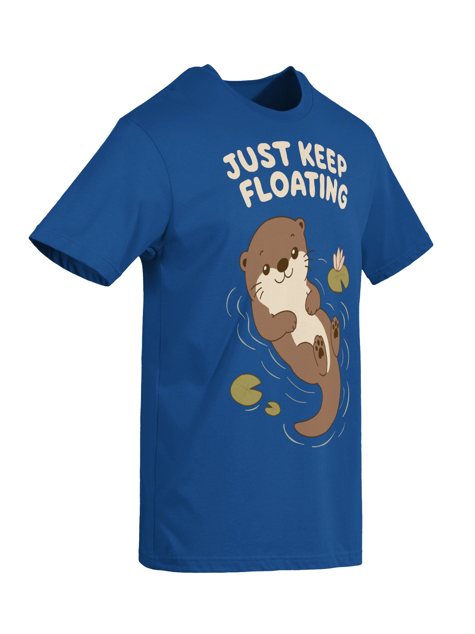 Just Keep Floating Otter Tee product image (6)