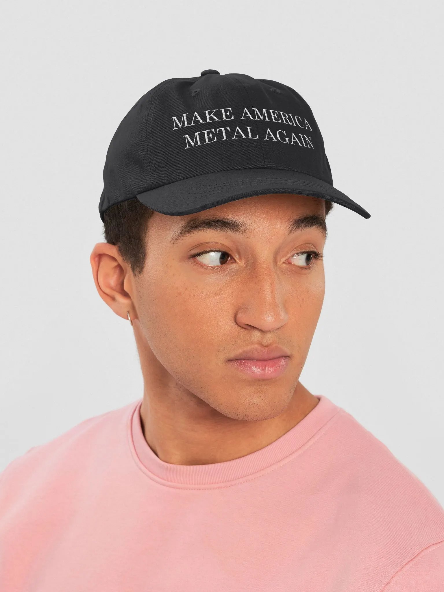 Make America Metal Again Dad Hat - White product image (6)