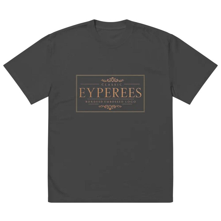 Elegant Embossed Logo Faded T-Shirt product image (2)