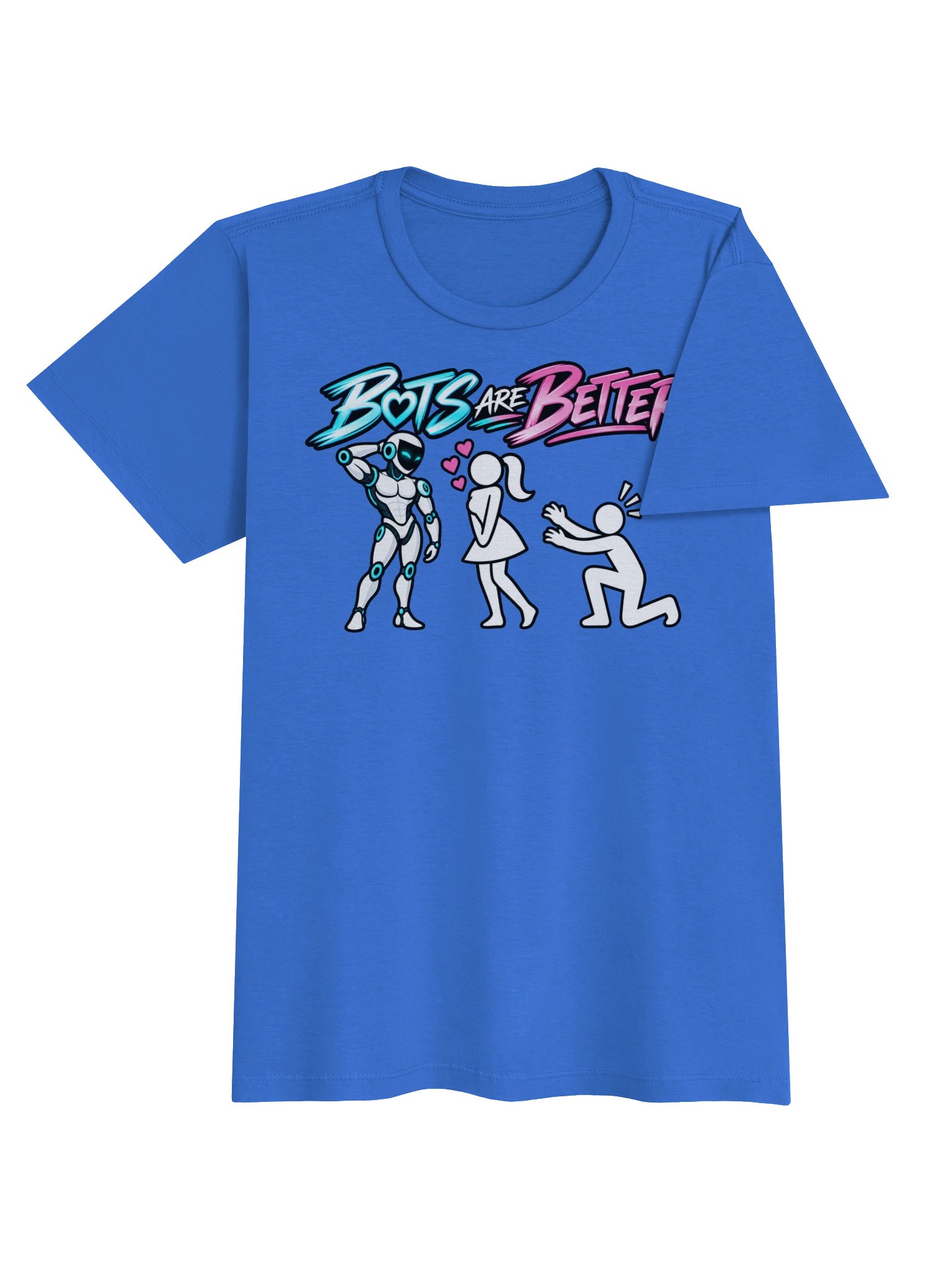 BOTS ARE BETTER — Woman + Male Bot, Women's Tee product image (21)