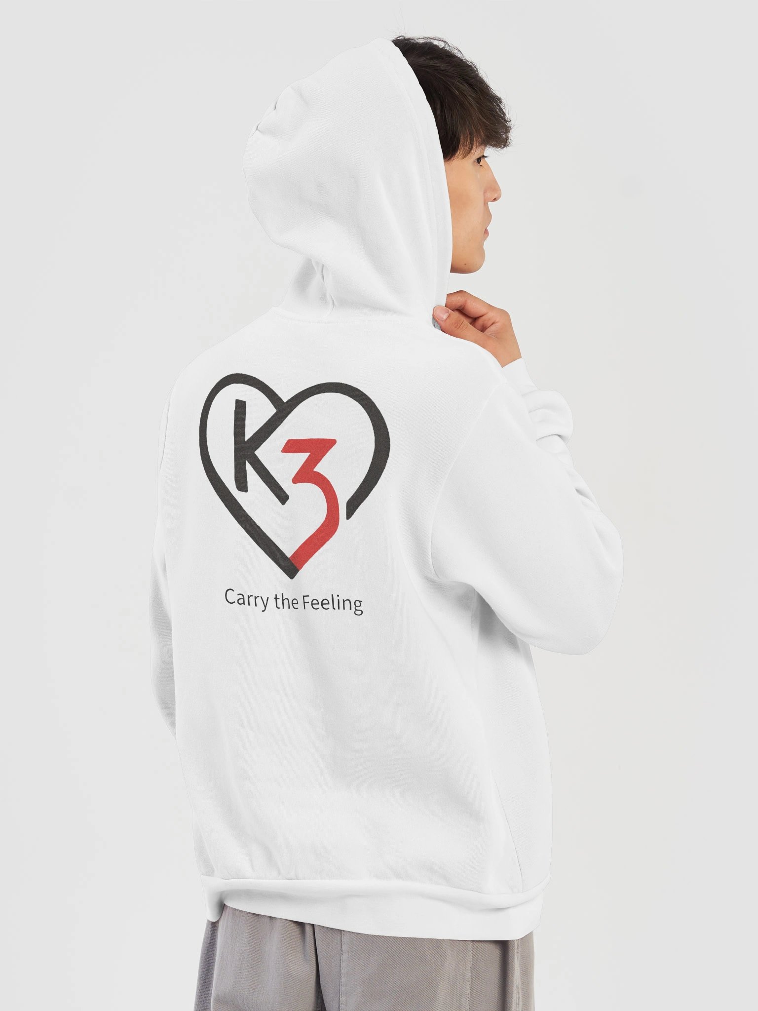 Carry the Feeling™ | CORE Heartmark Hoodie (Black Logo) | Everyday Fit product image (1)
