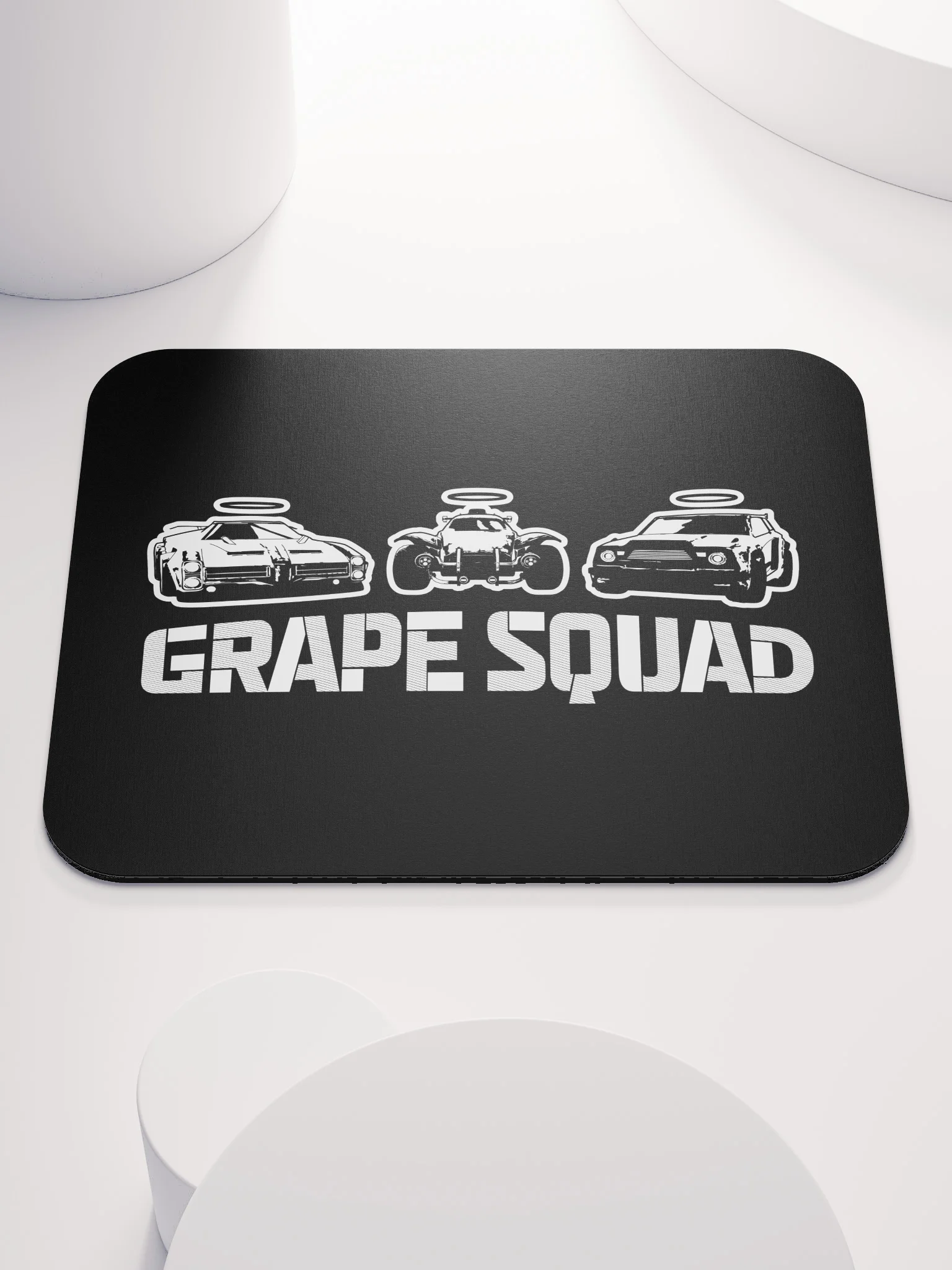 Grape Squad Cars v2 Mousepad product image (1)