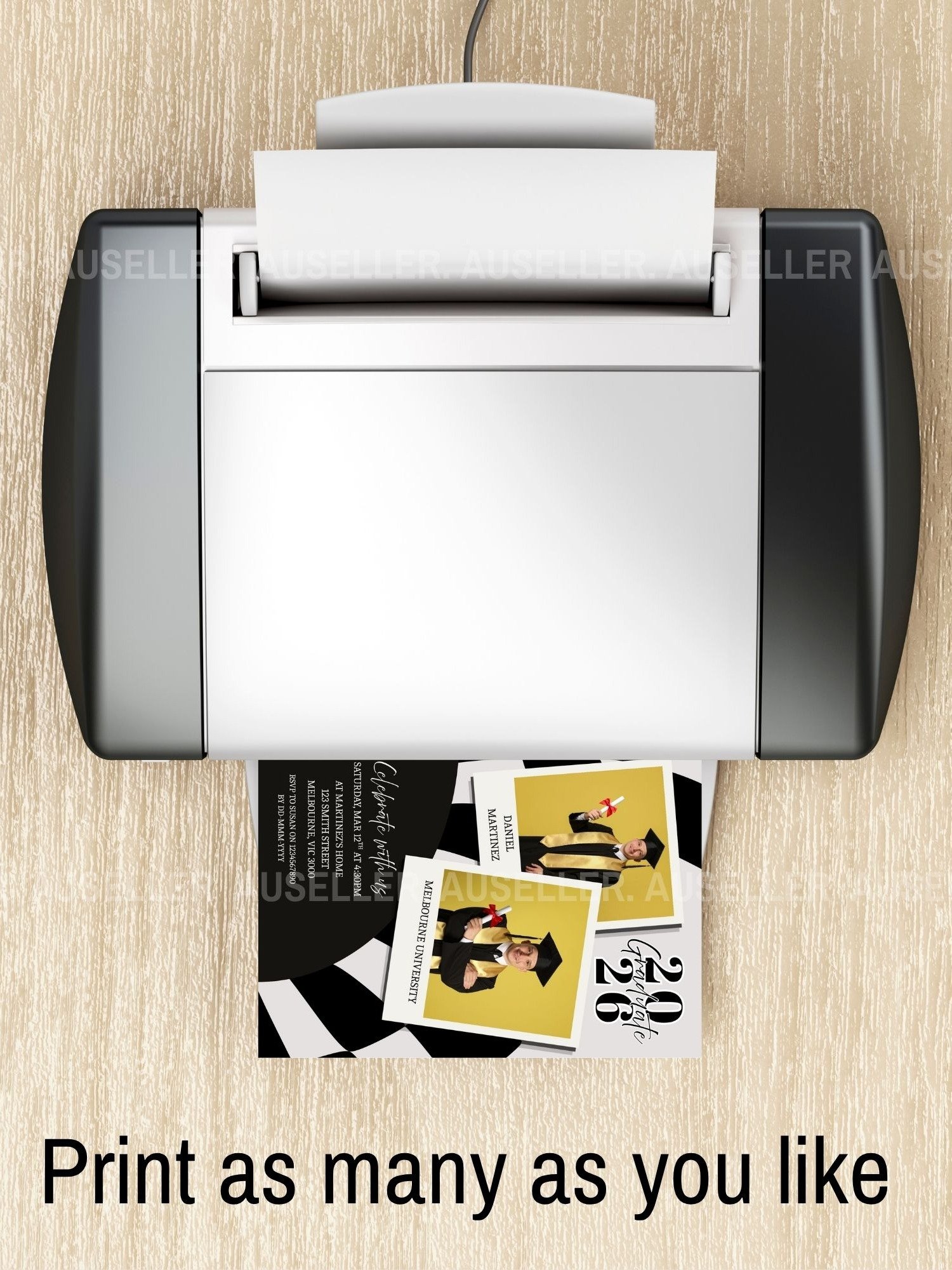 Modern Graduation Invitation 2026 Editable Canva Template product image (9)