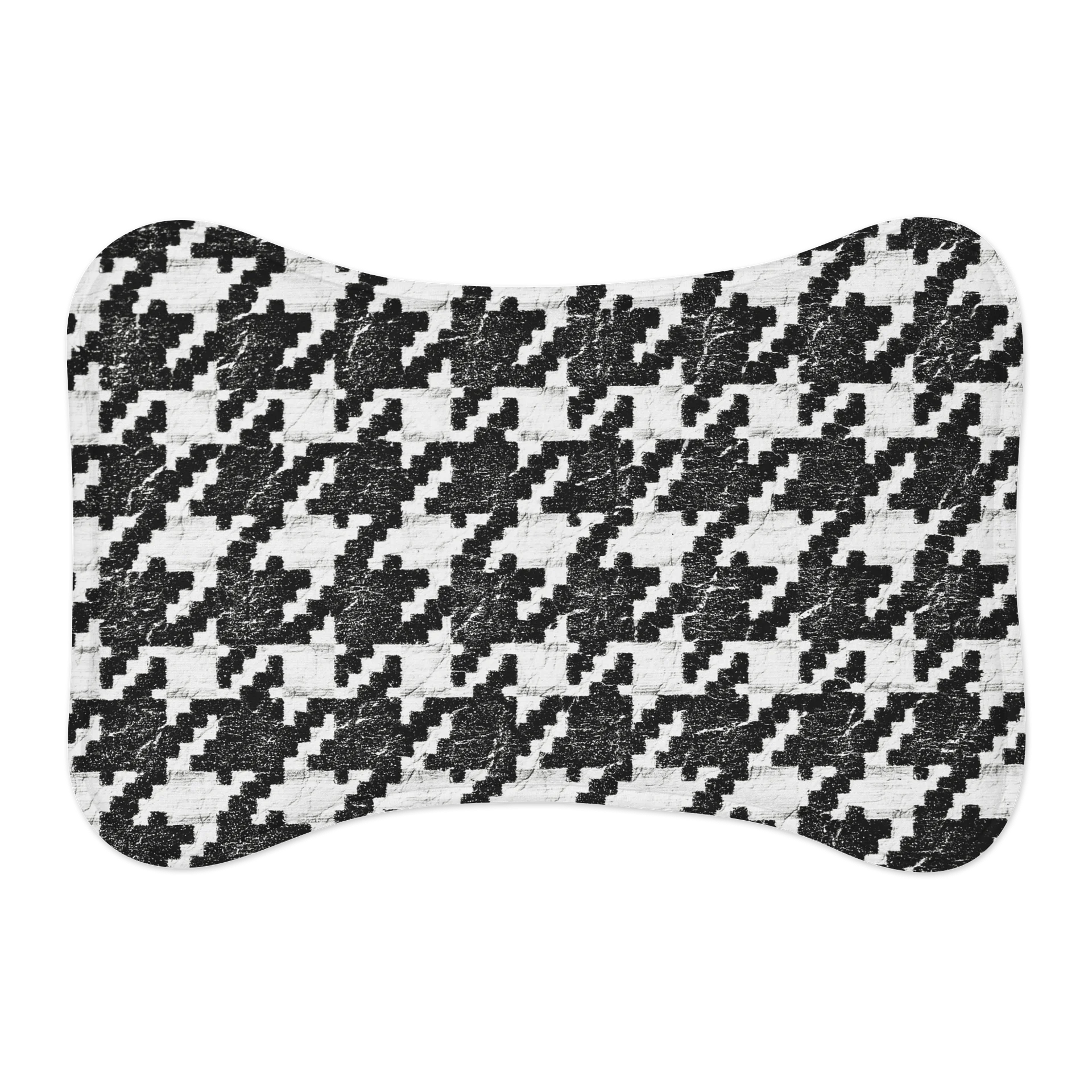 The Houndstooth Feeding Mat 🖤🤍 product image (1)