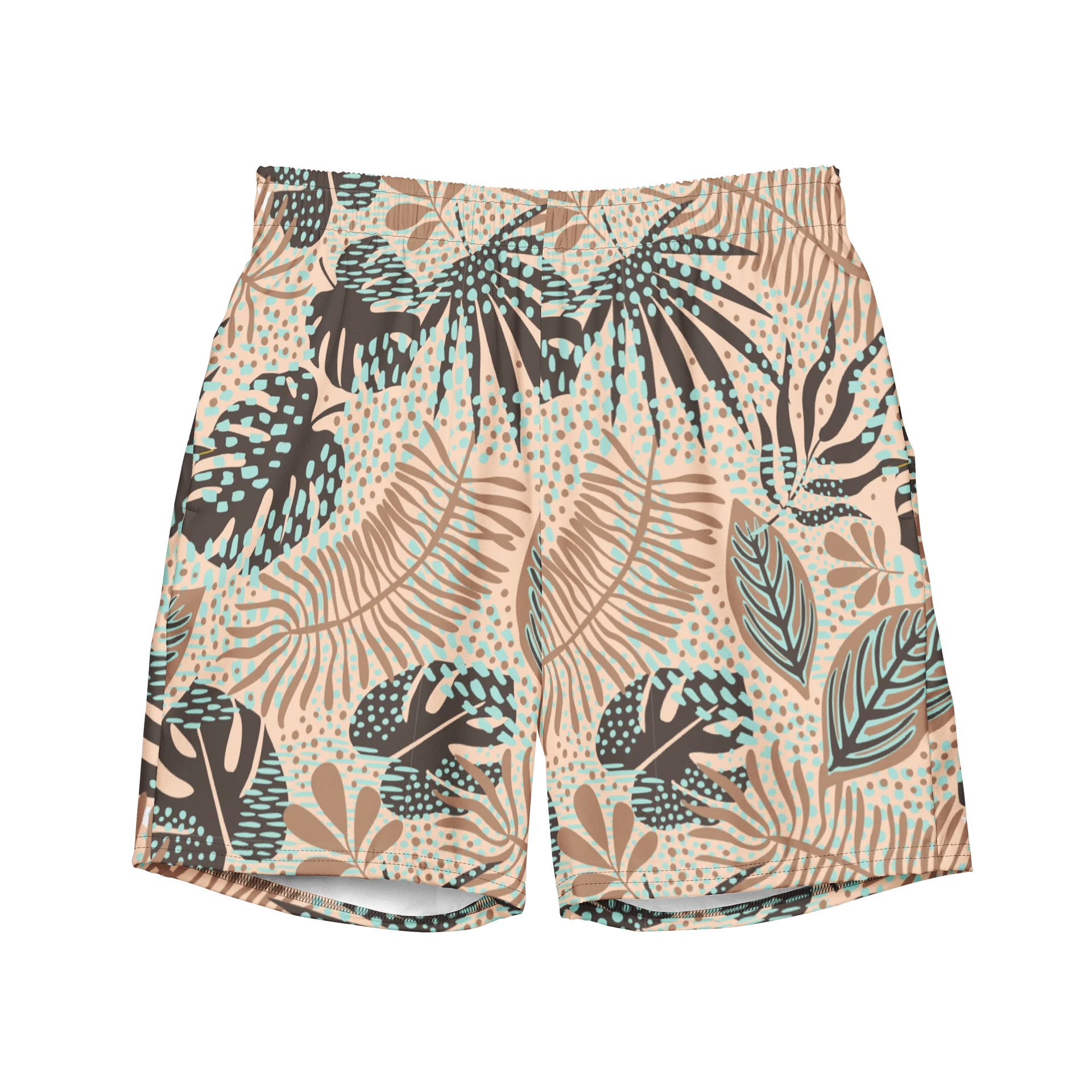 Comfortable Swim Trunks with Tropical Print product image (1)