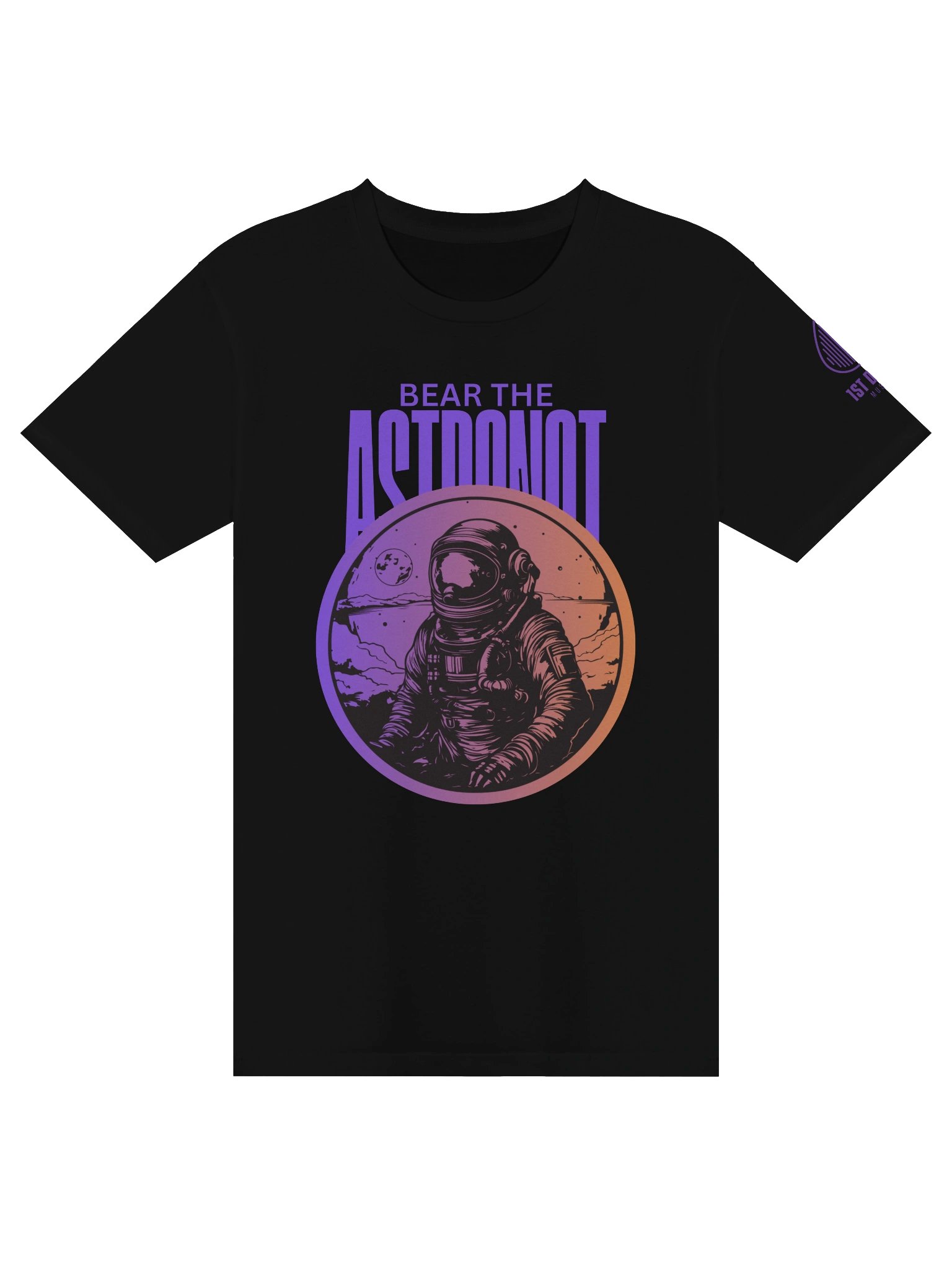 Bear the Astronot Outer Space (Suns) T-shirt product image (1)