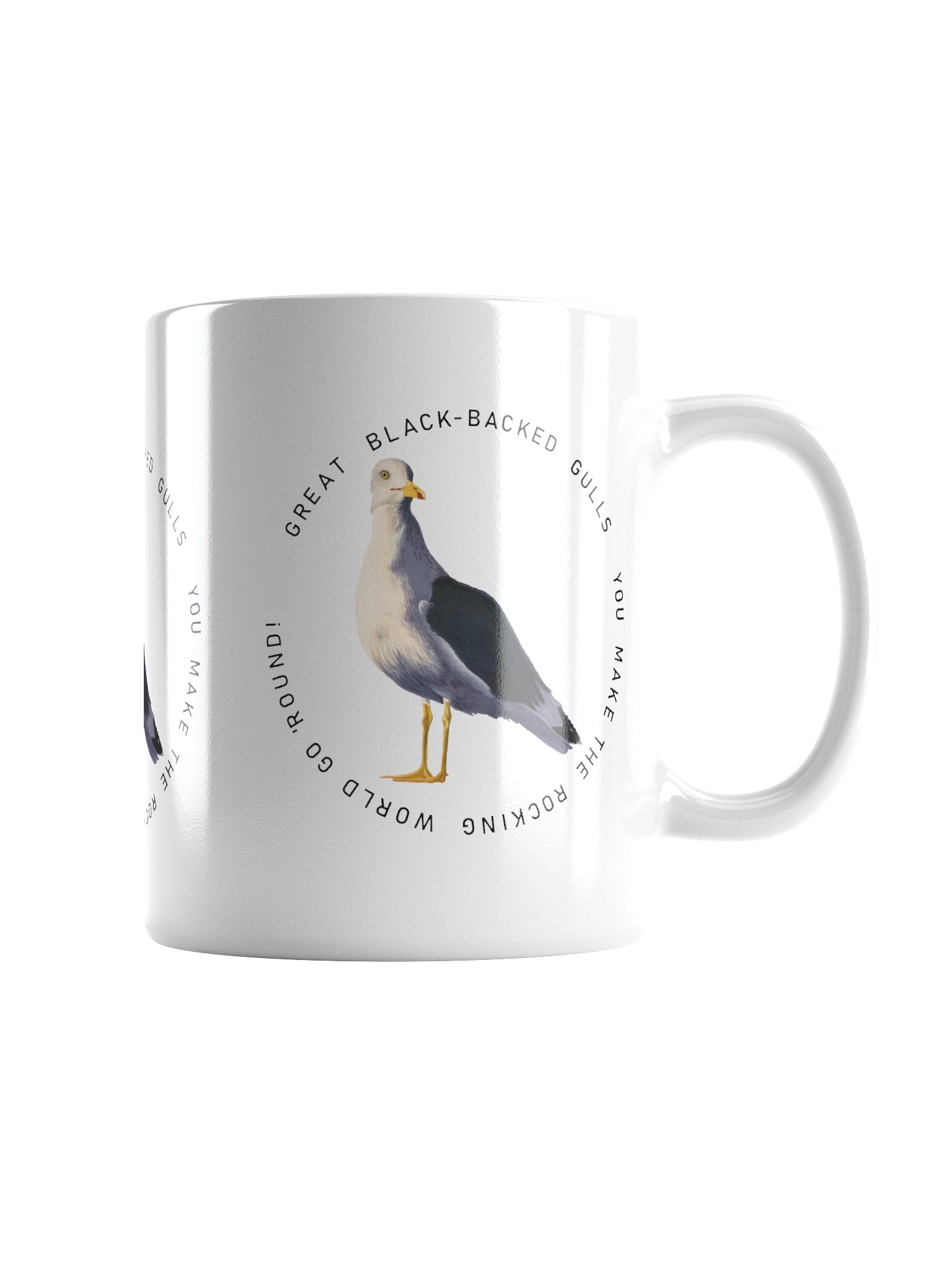Black-Backed Gulls white mug product image (1)