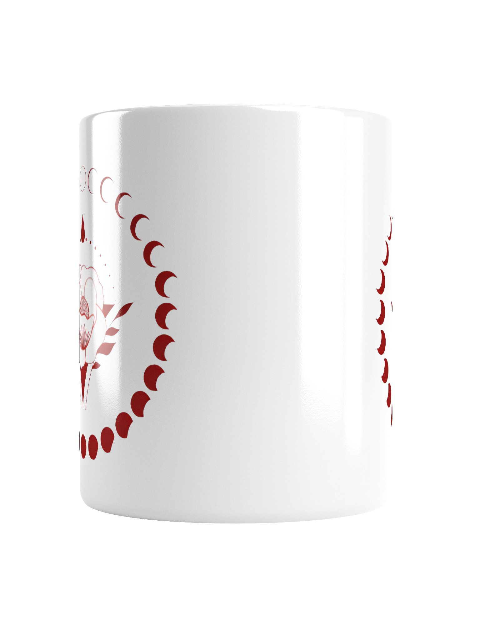 Full Moon Cycle Floral Coffee Mug | Well Women Rising product image (2)