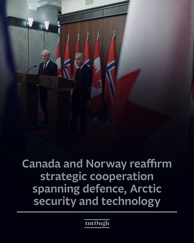 🇨🇦🇳🇴Canadian Prime Minister Mark Carney and Norwegian Prime Minister Jonas Gahr Støre have reaffirmed Canada and Norway’s str...