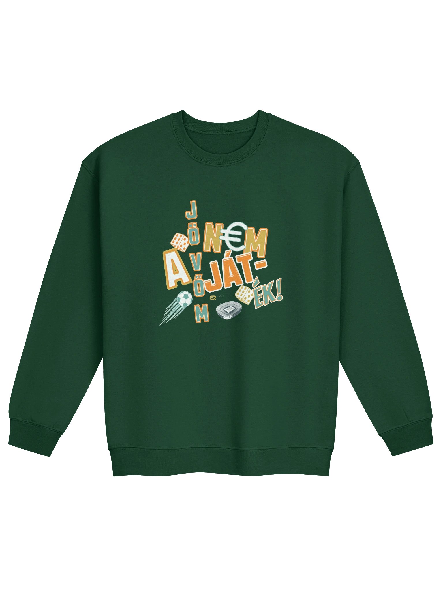 A jövőm nem játék! Unisex Gildan Pulcsi_EQALL.hu® Originals_Mustár / Zöld / Nari product image (2)