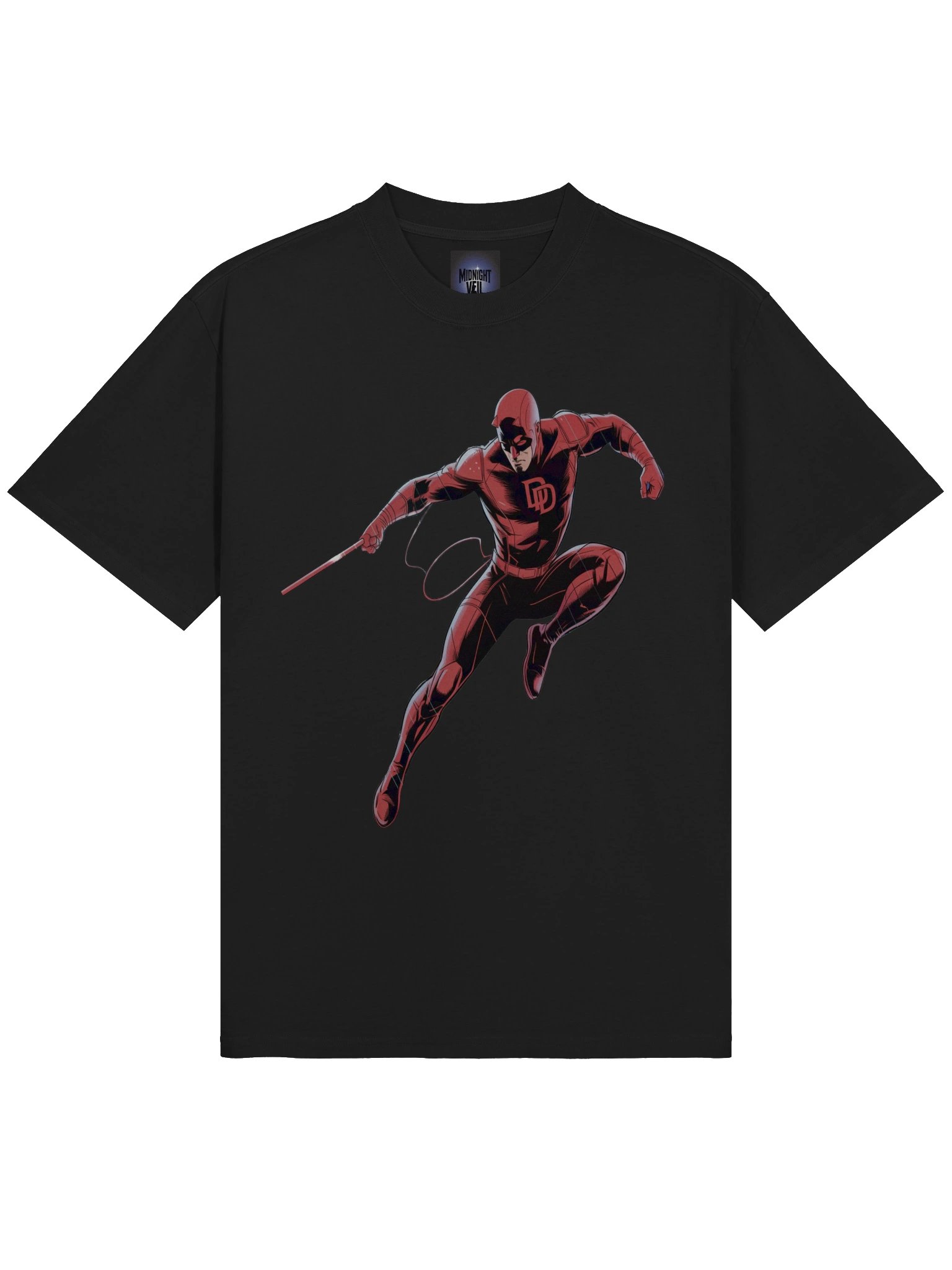 Scarlet Surge: Daredevil Billy Club Vault Oversized Faded T-Shirt product image (5)