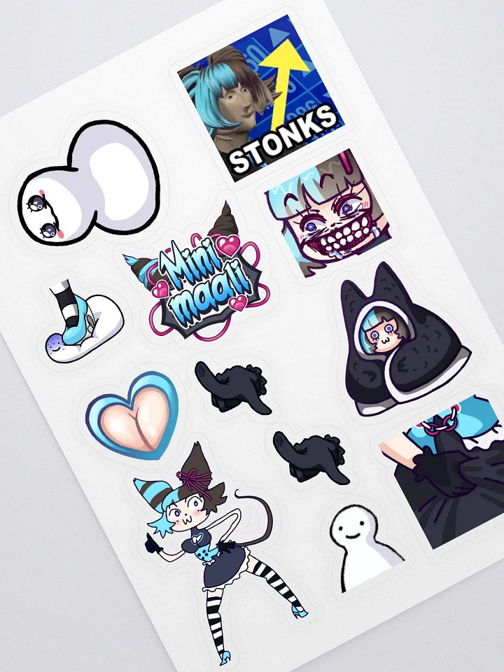Mini Meme sticker sheet product image (1)
