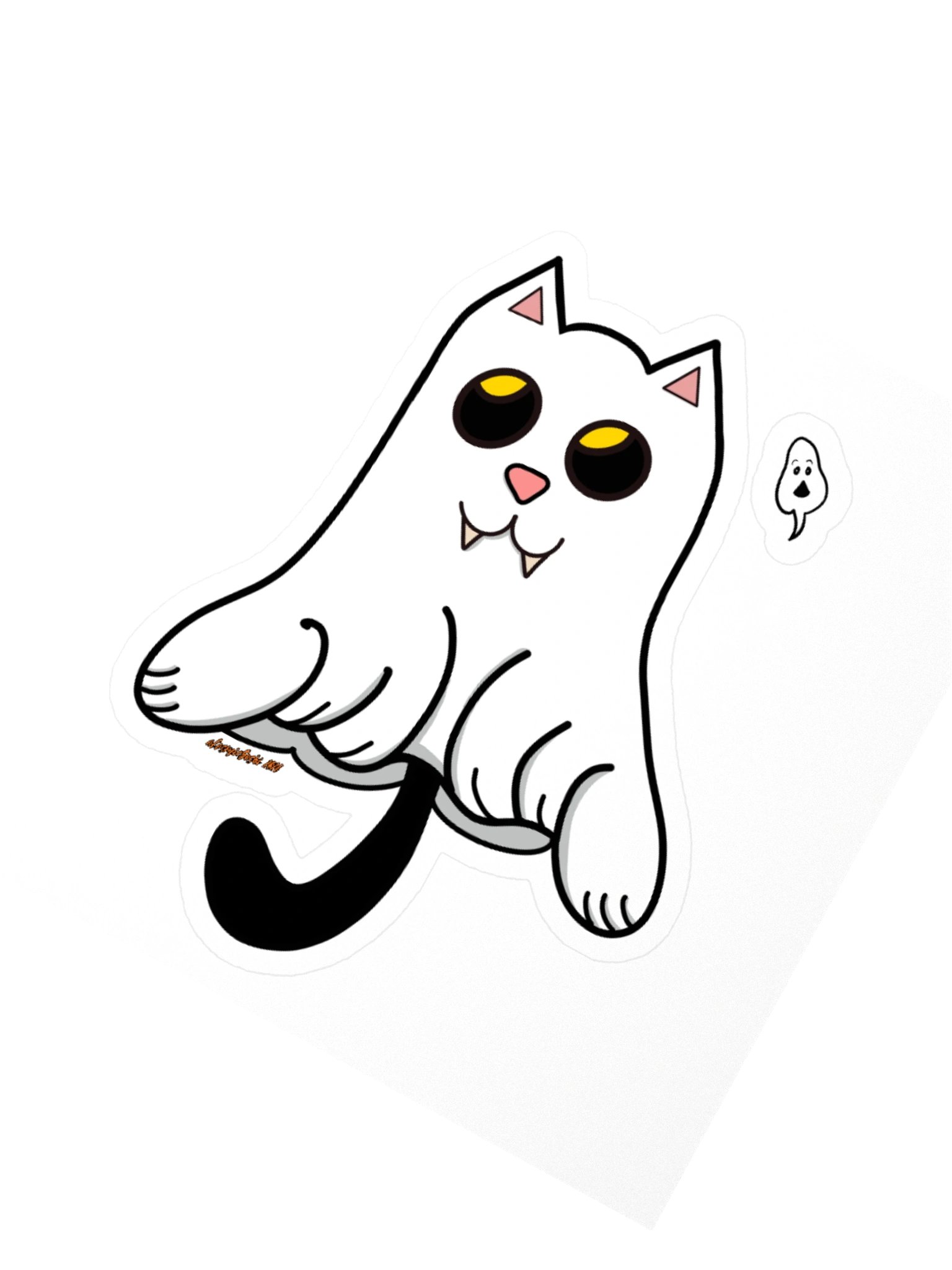 Sushi's Ghost Cat Sticker product image (6)
