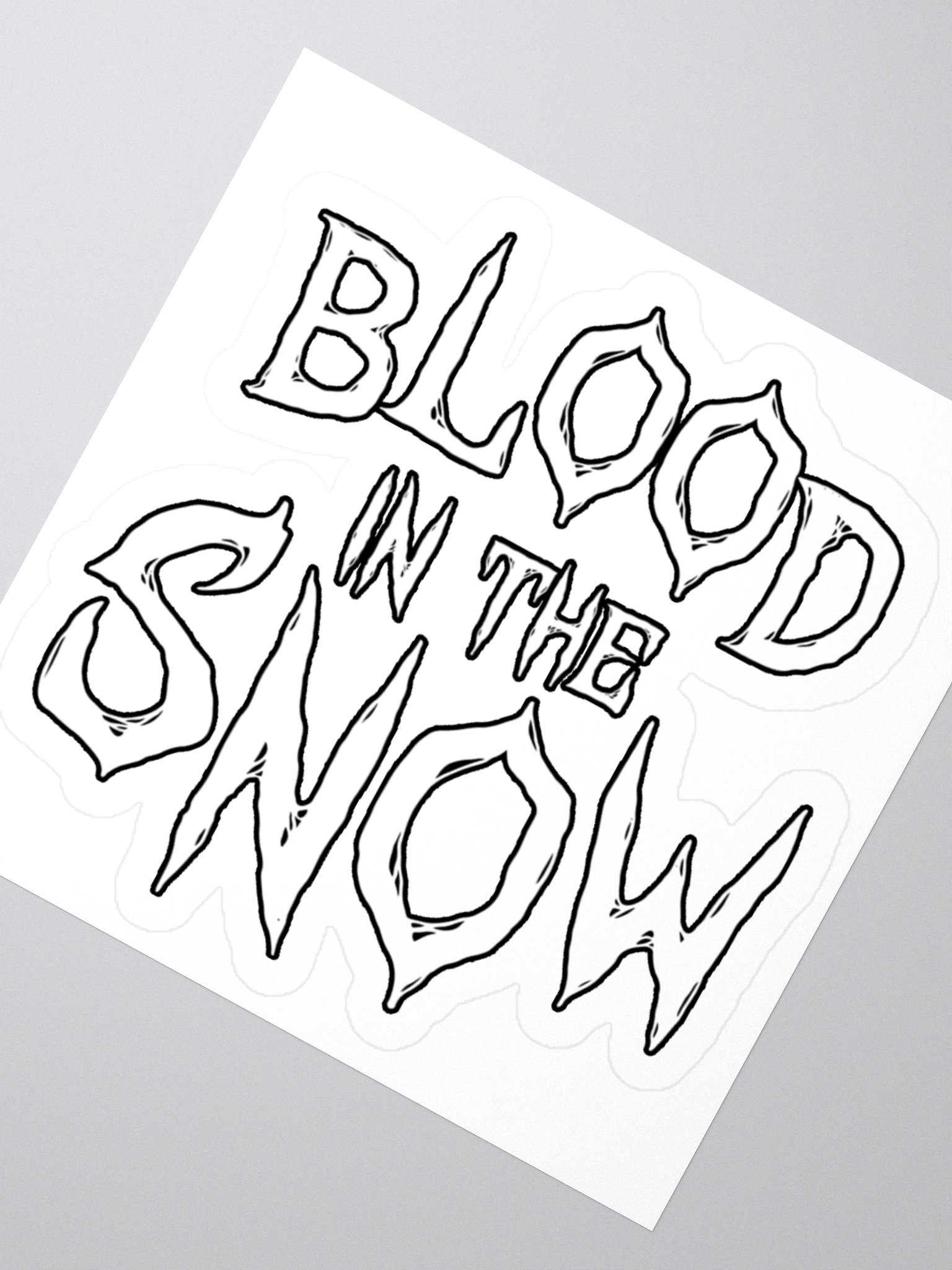 Blood in the Snow - Logo - Sticker product image (2)