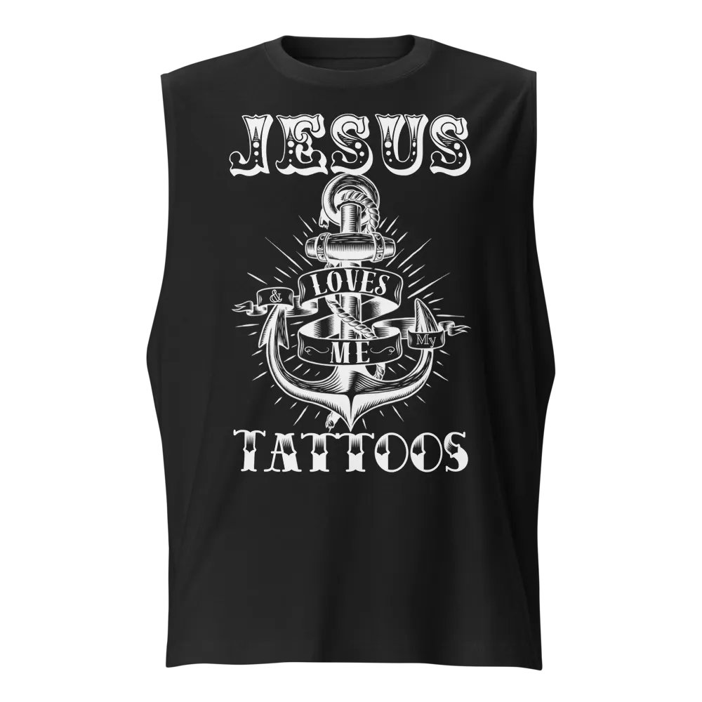 Sojo - Jesus Loves Me & My Tattoos - Muscle Tank product image (1)