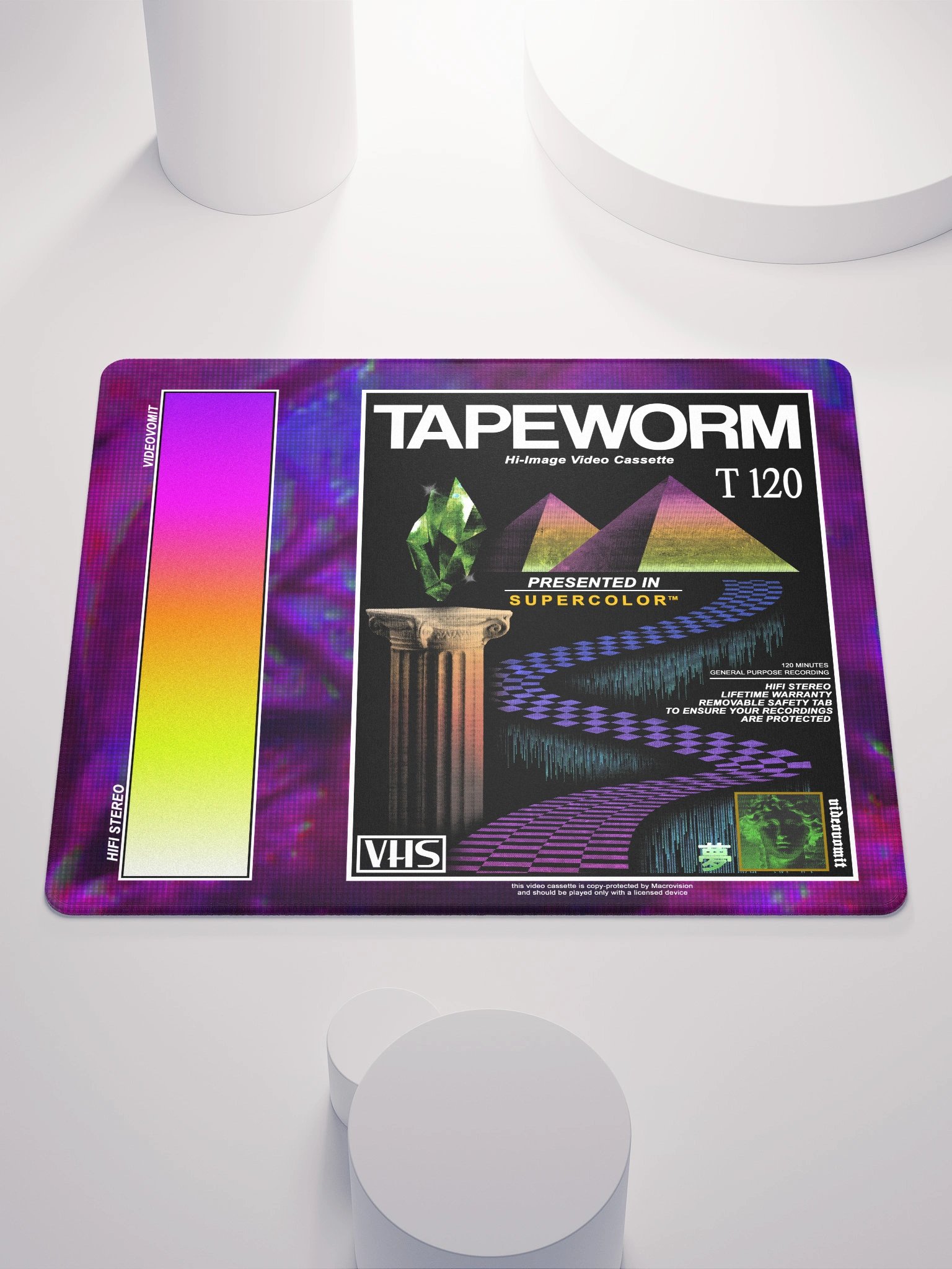 TAPEWORM VHS 1992 GAMING MOUSEPAD product image (1)